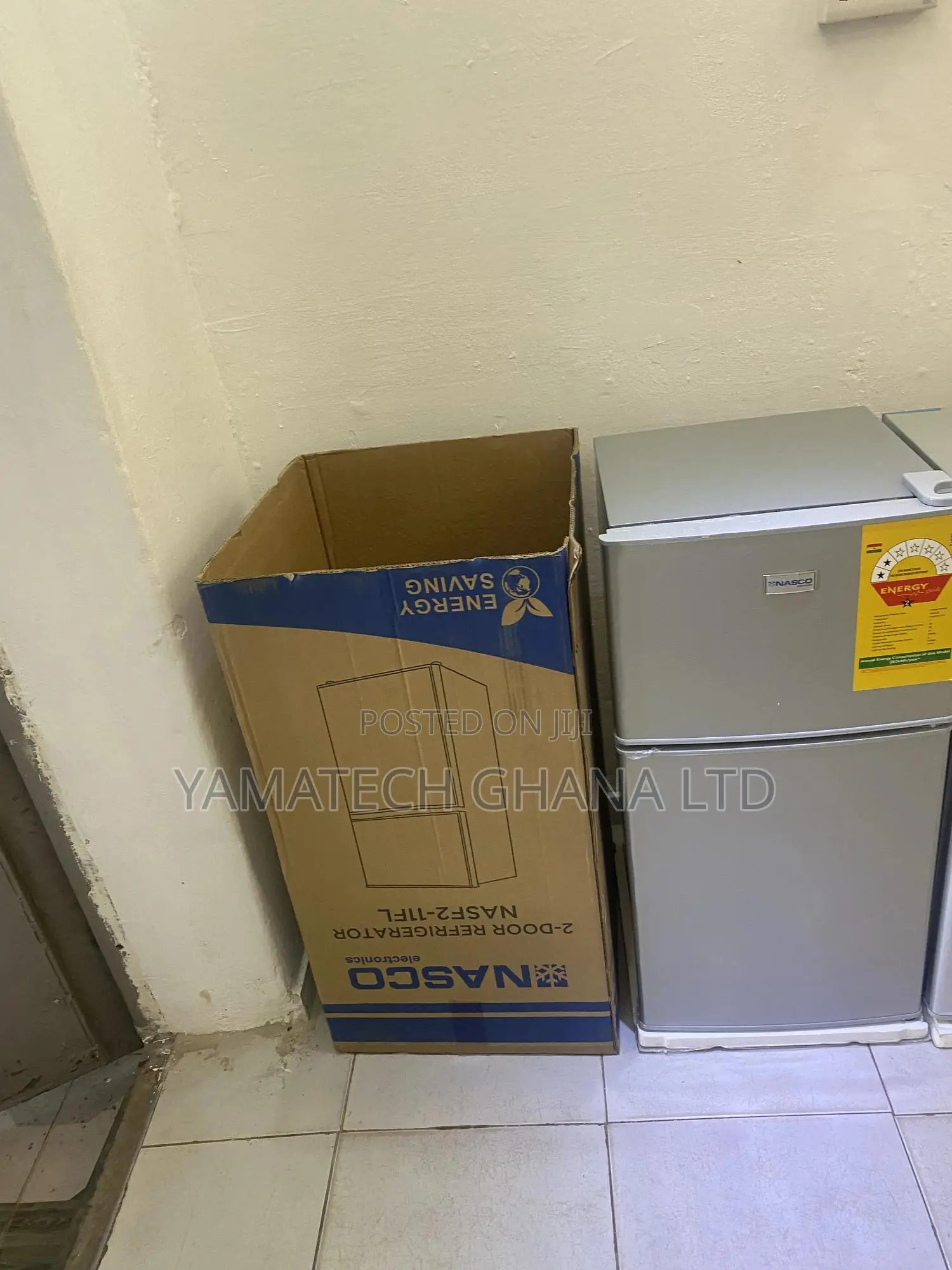 Nasco Table Top Double Door Fridge With Top Freezer (86l)
