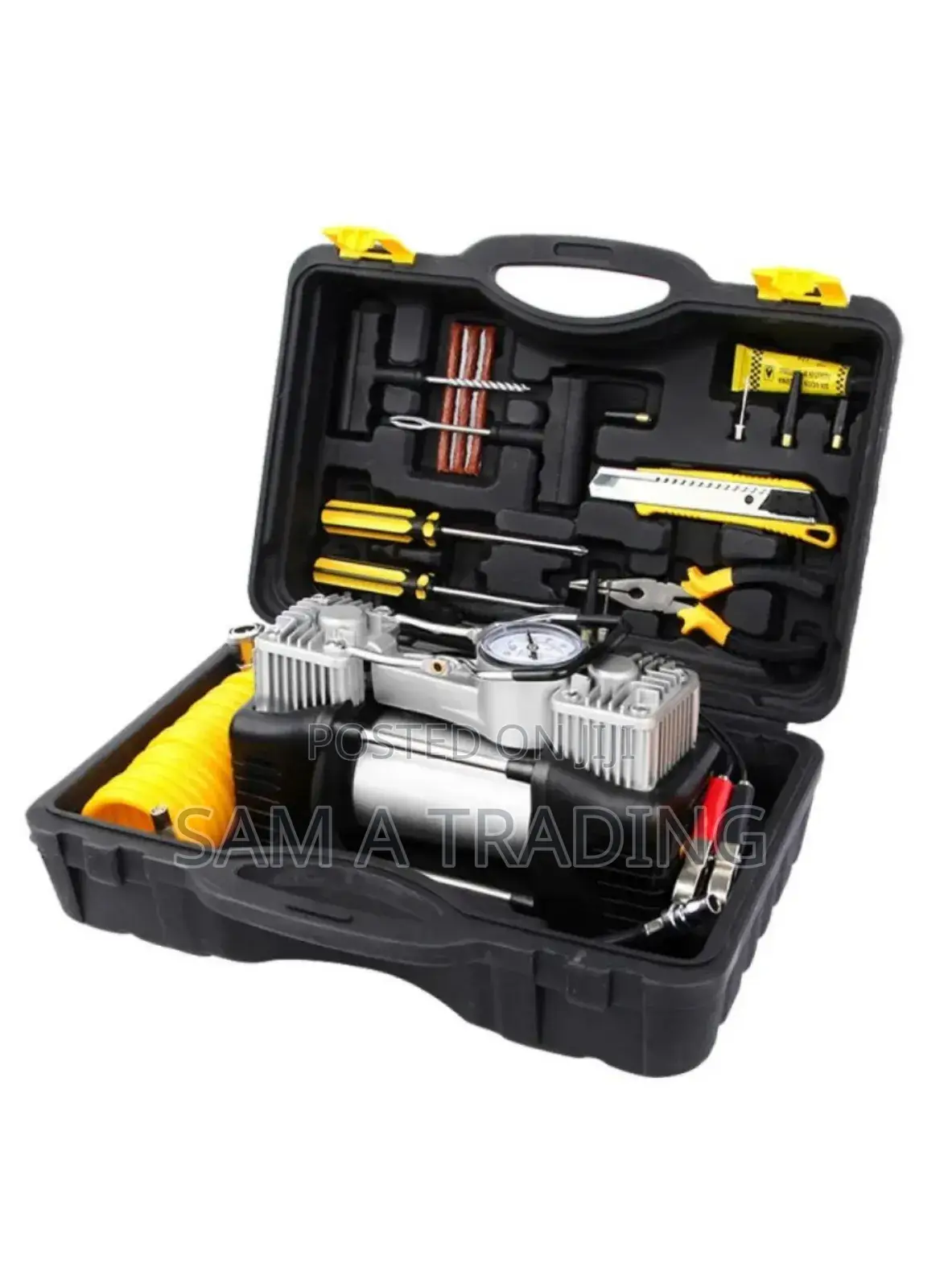 Double Air Pump With Screwdriver Set