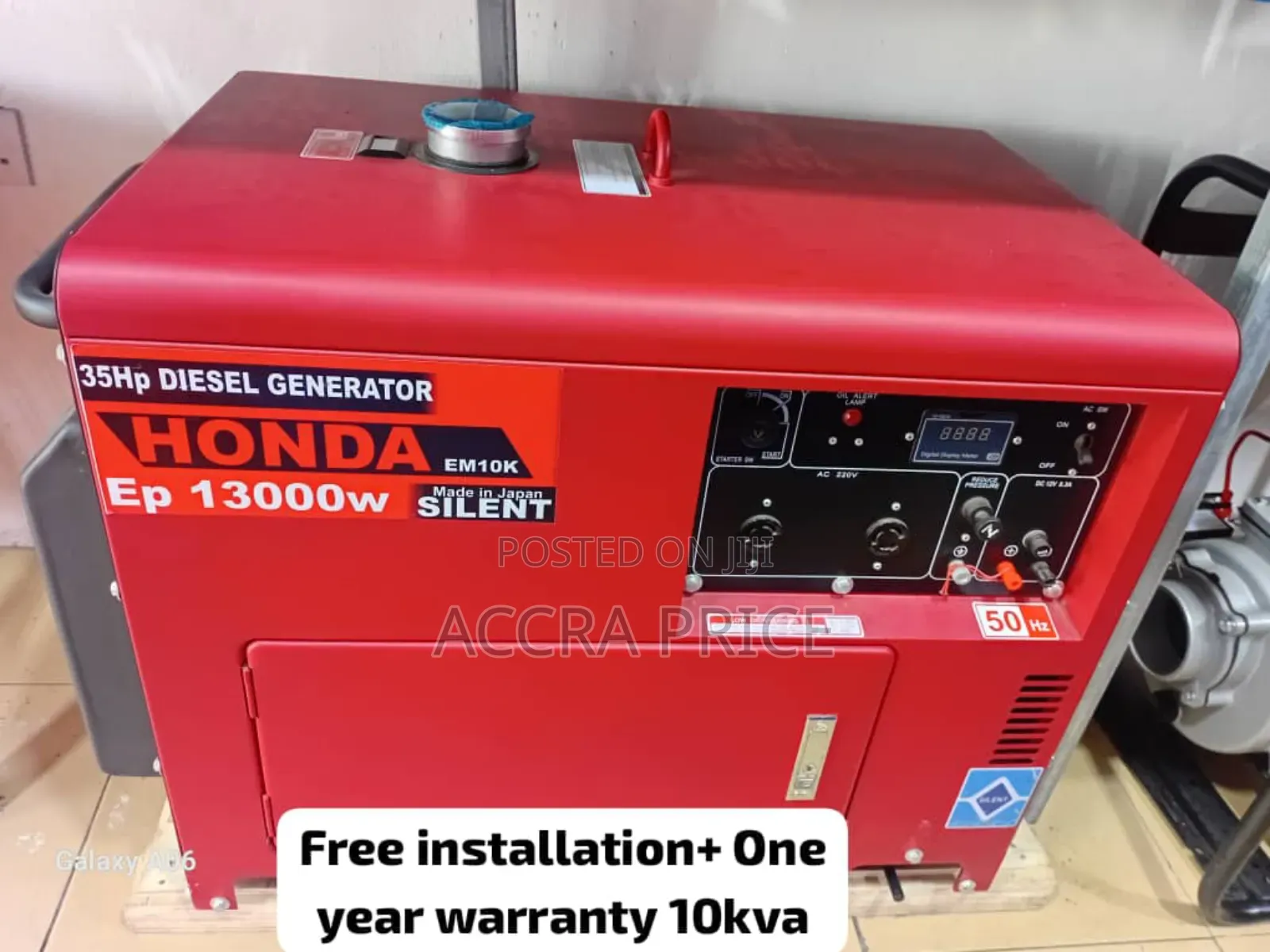 Actual Power Capacity Honda 10kva Diesel Gen 10kva Genset