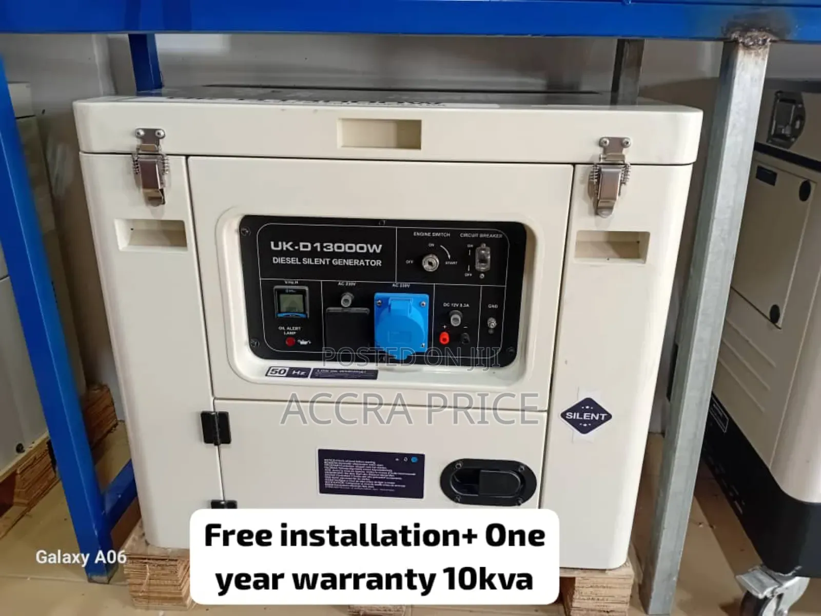 Actual Power Capacity Uk-D 10kva Diesel Gen 10kva Genset