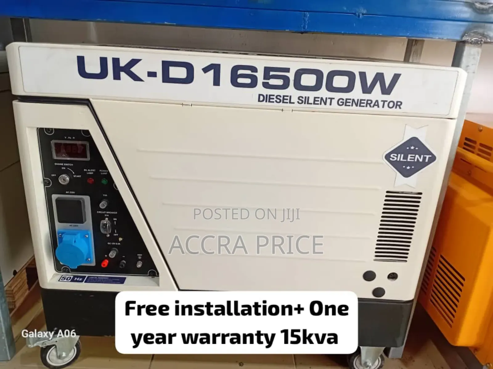 Actual Power Capacity Uk-D 15kva Diesel Gen 15kva Genset