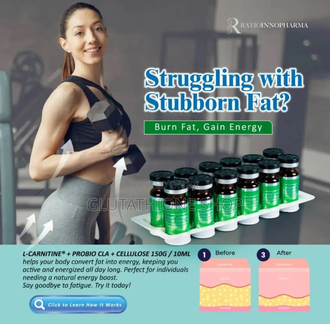 New L-Carnitine + Probio Cla + Cellulose Weight Loss