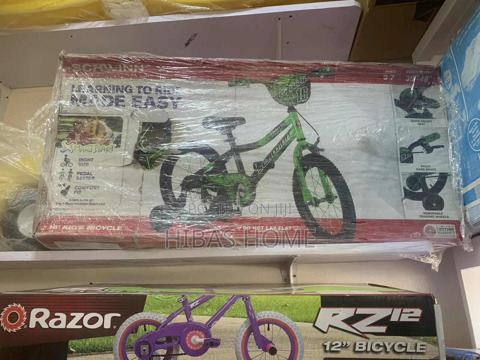 Schwinn Piston 16" Kids Bike,Green Kids Bicycle (Canada)