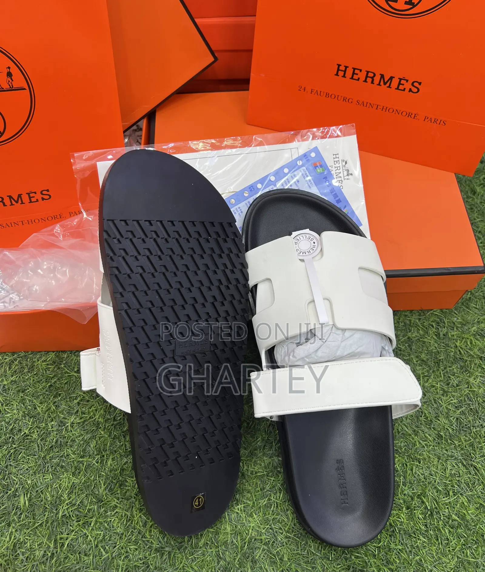 Fashion Hermes Sandals for Women || White