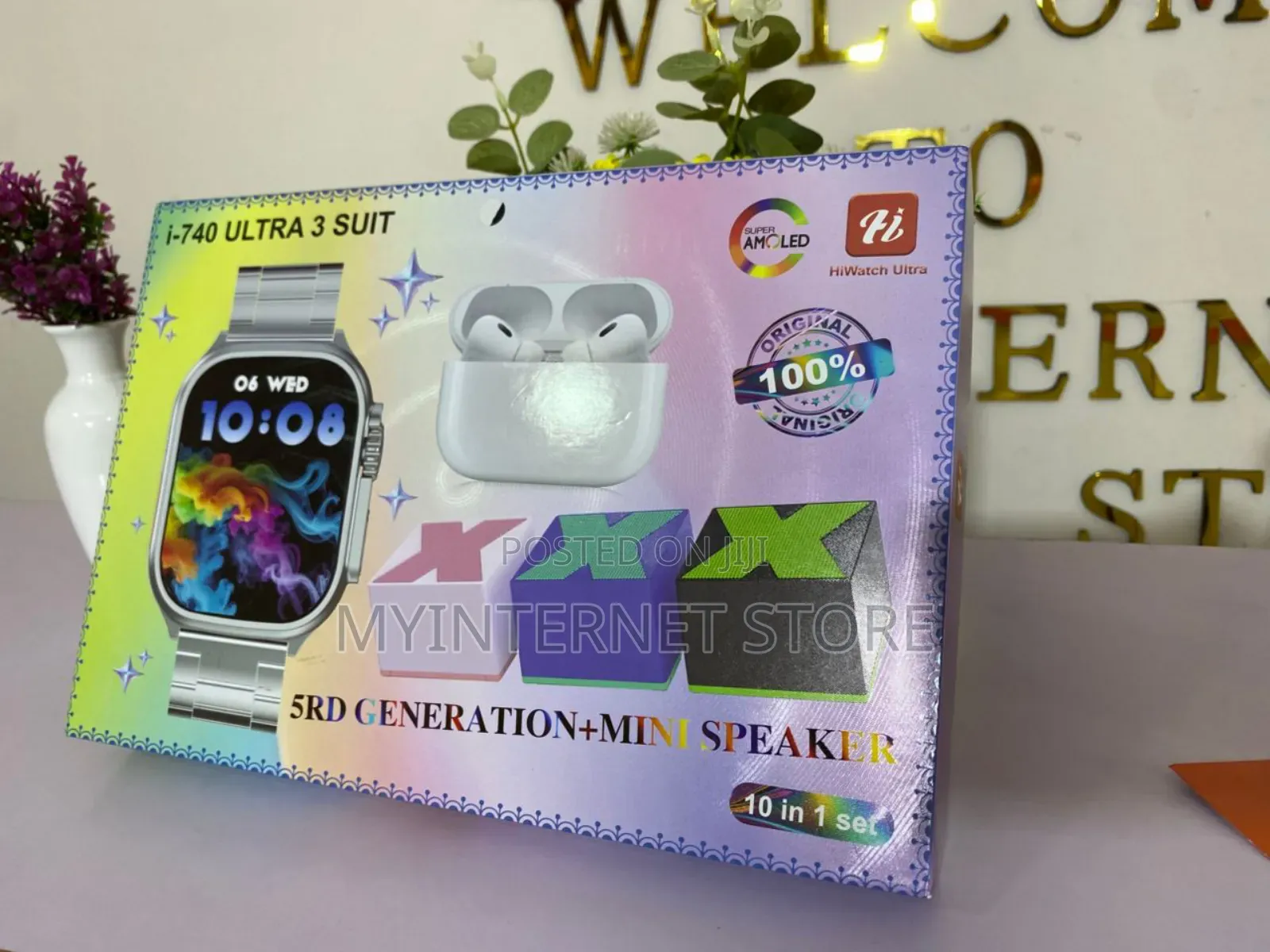 Hi Watch Ultra 3 Suit With Free Bluetooth Speaker And Airpod