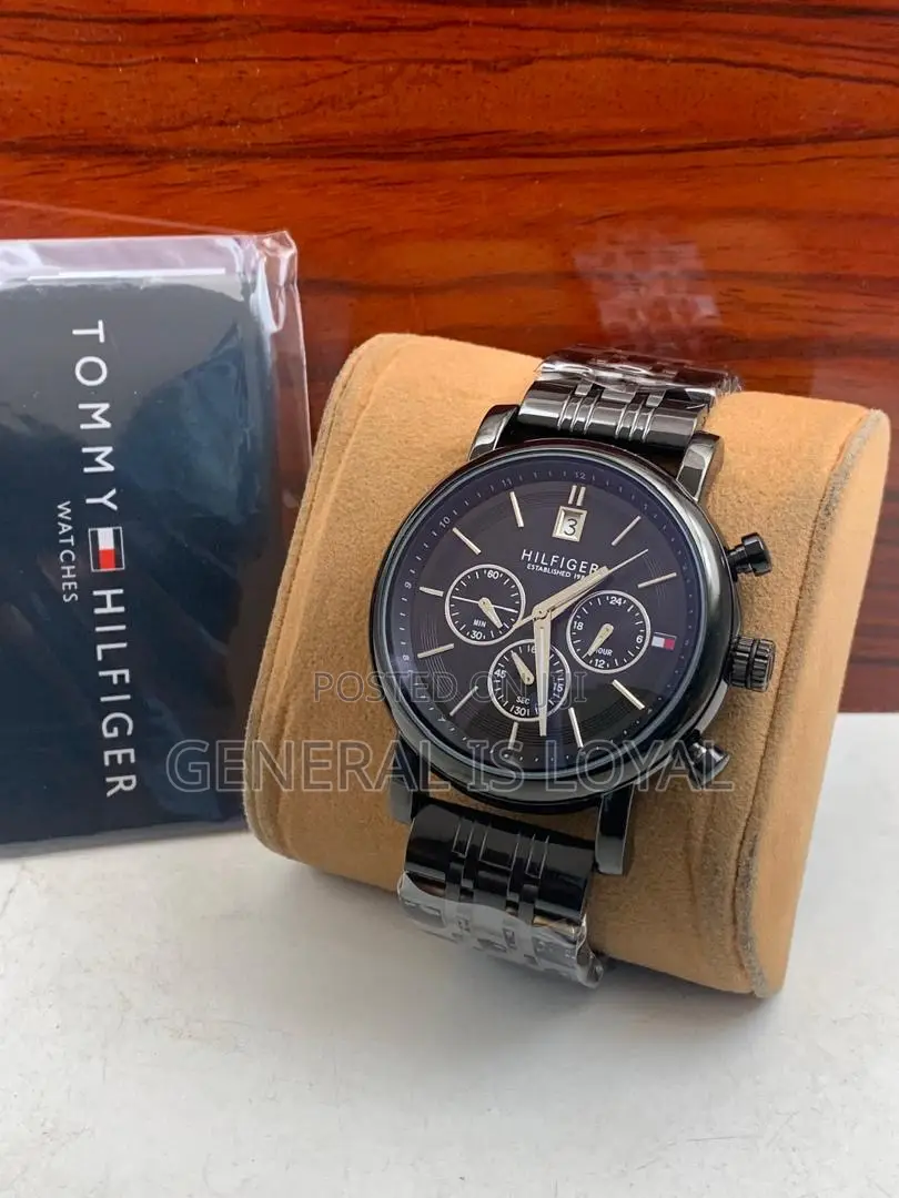 Tommy Hilfiger Black Chain Strap