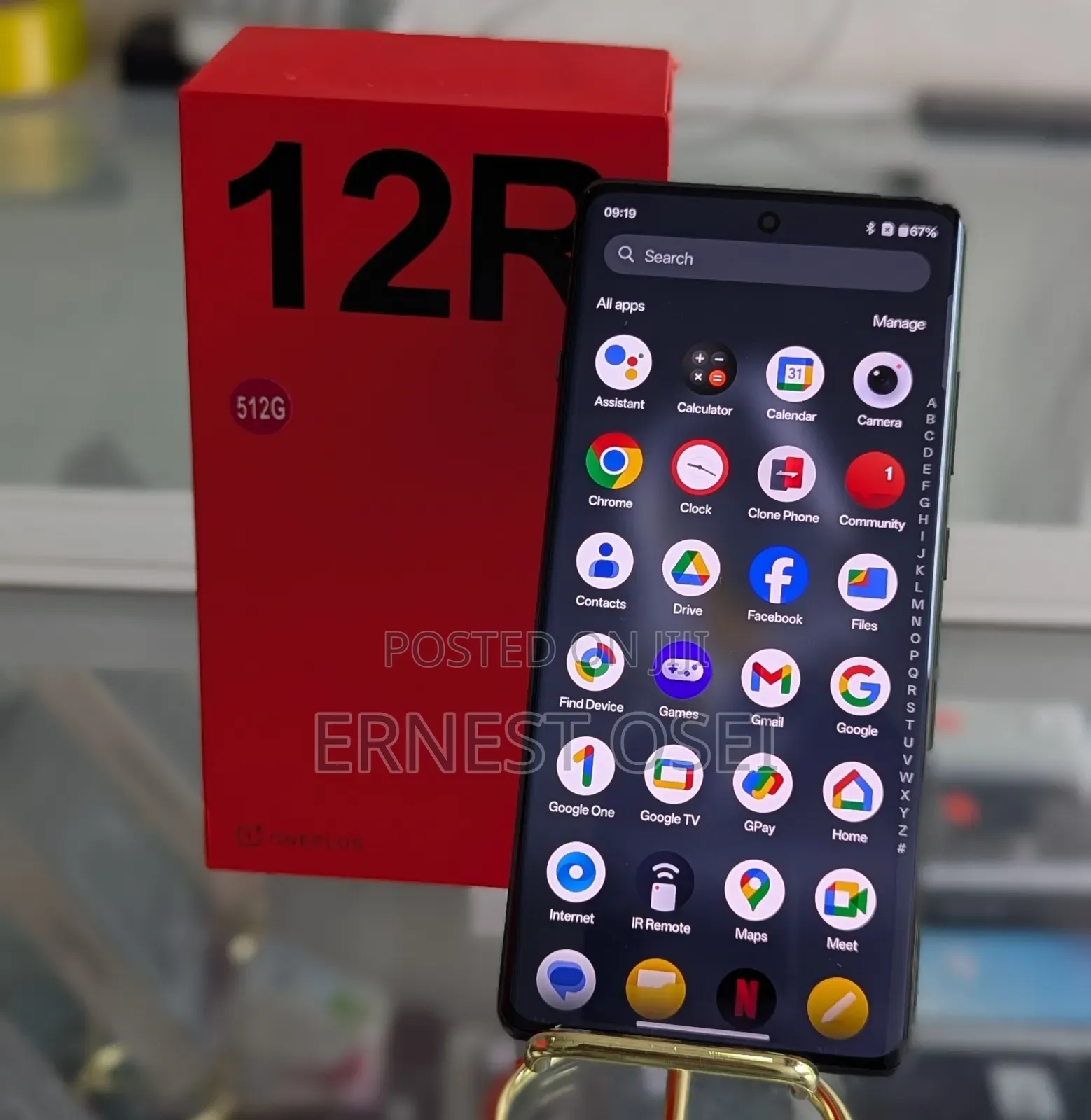 New OnePlus 12R 256 GB Black