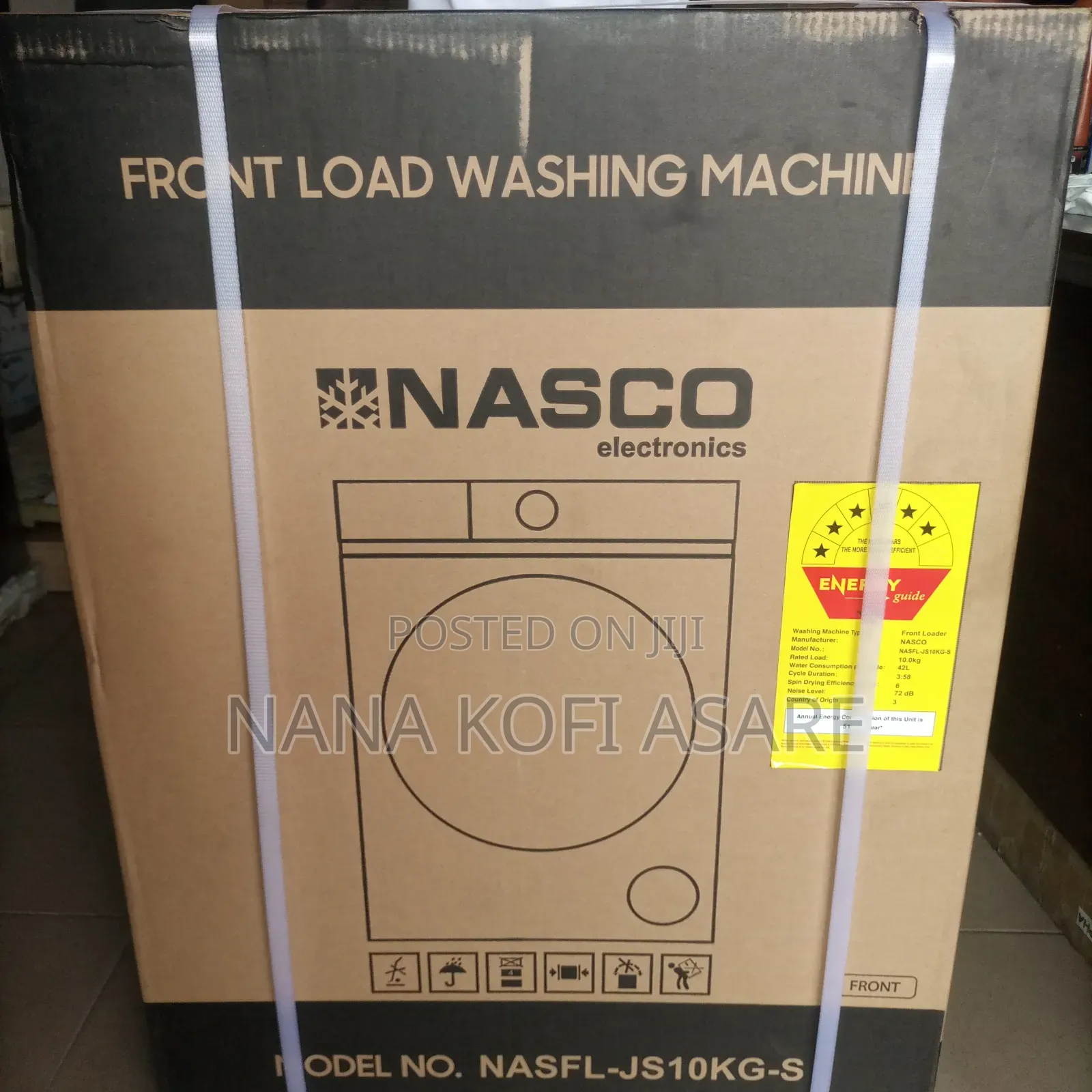 Nasco 10kg Front Load Washing Machine