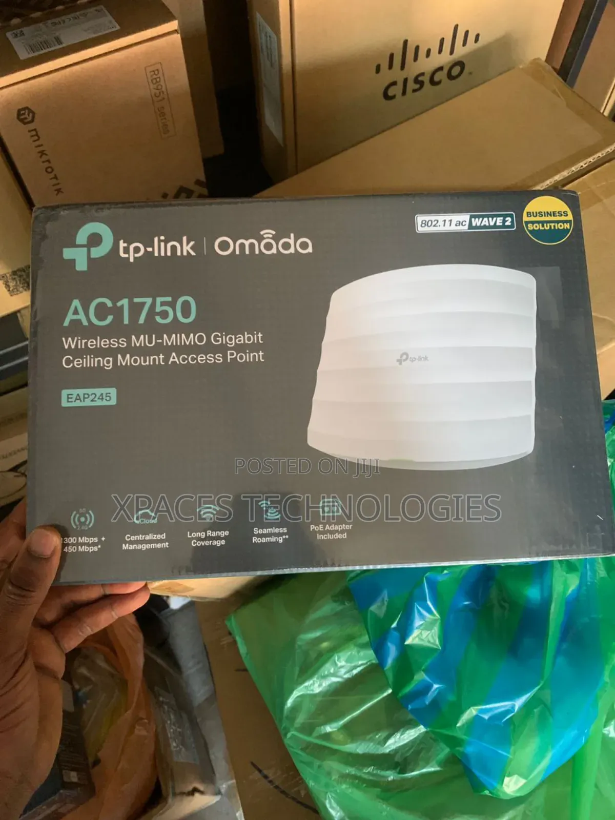 Tplink Ac1750 Wireless Mu-Mimo Gigabit Ceiling Ap(Eap245)