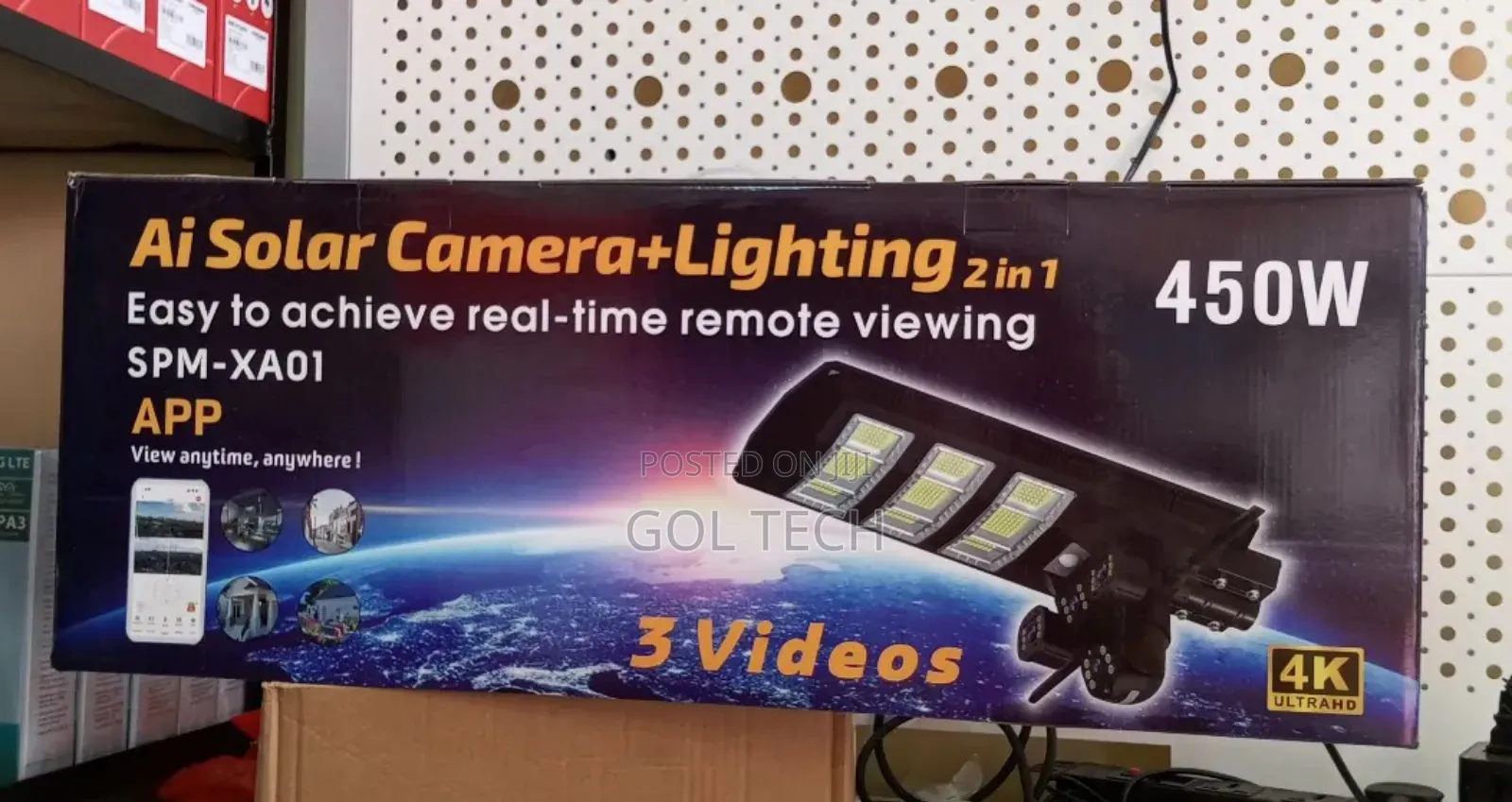 Solar Street Light Camera 3lens Ai 459w SPM-Xa01