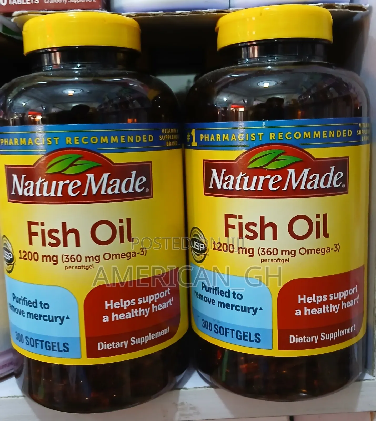 Nature Made Fish Oil, 1200mg, 300 Softgels