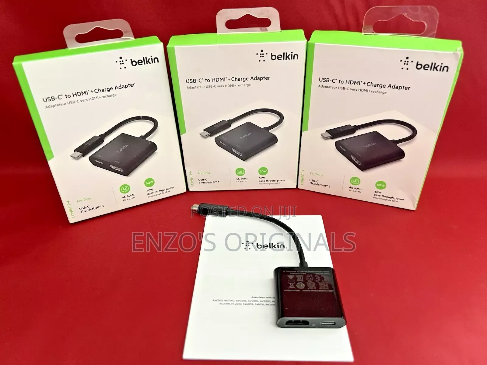 Usb-C to Hdmi + Pd Charging Belkin Brand Type-C to Hdmi