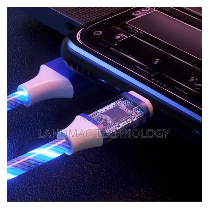 3-in-1 Lighted Charging Cable for Apple/Android/Type-C