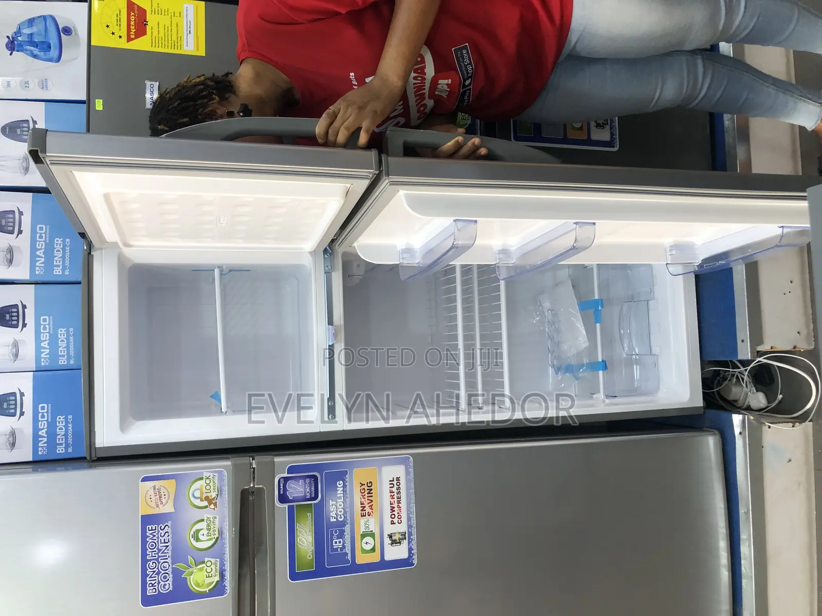 Powerful Compressor Nasco Top Freezer 165 Liters Available