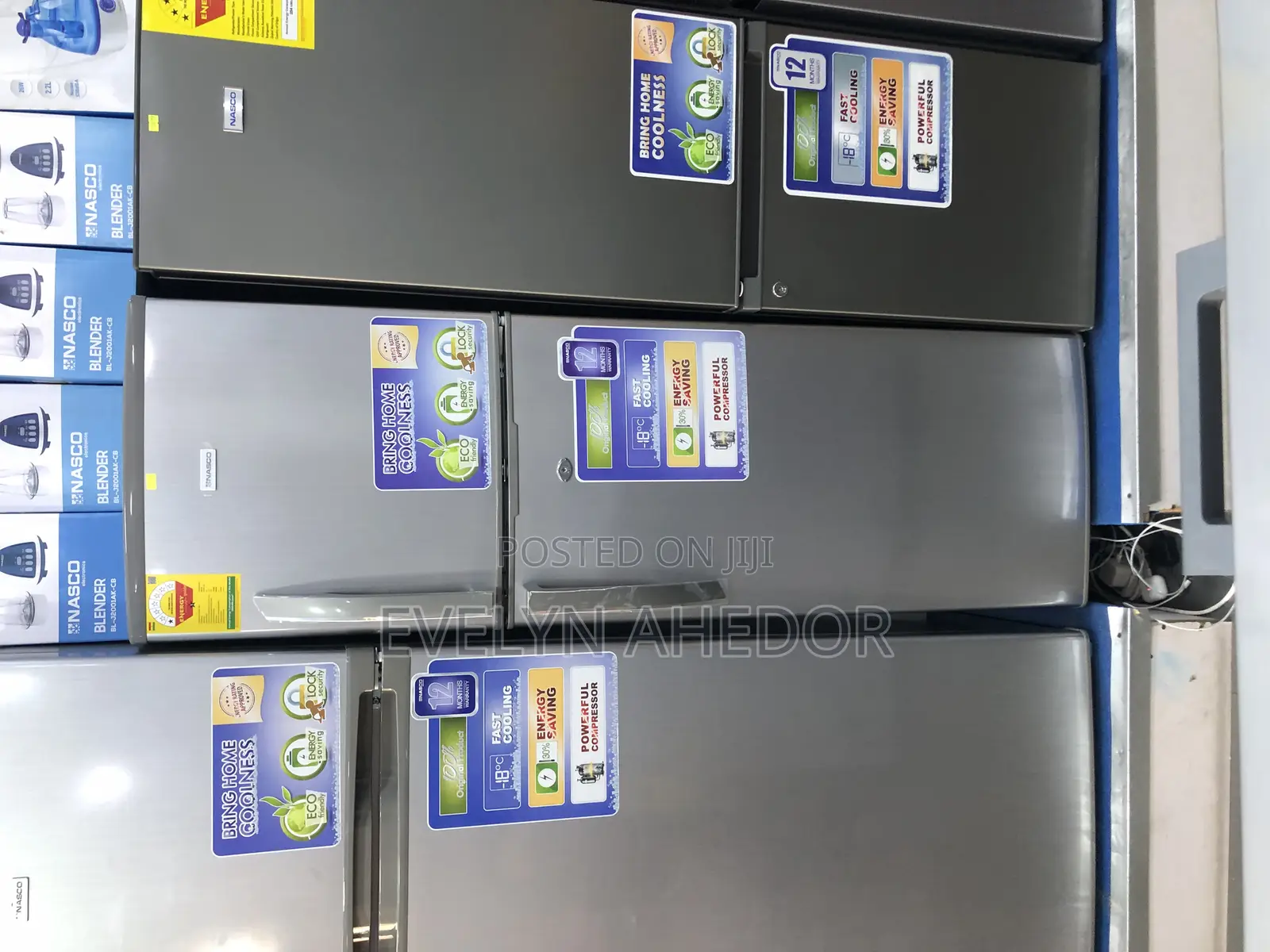 Powerful Compressor Nasco Top Freezer 165 Liters Available