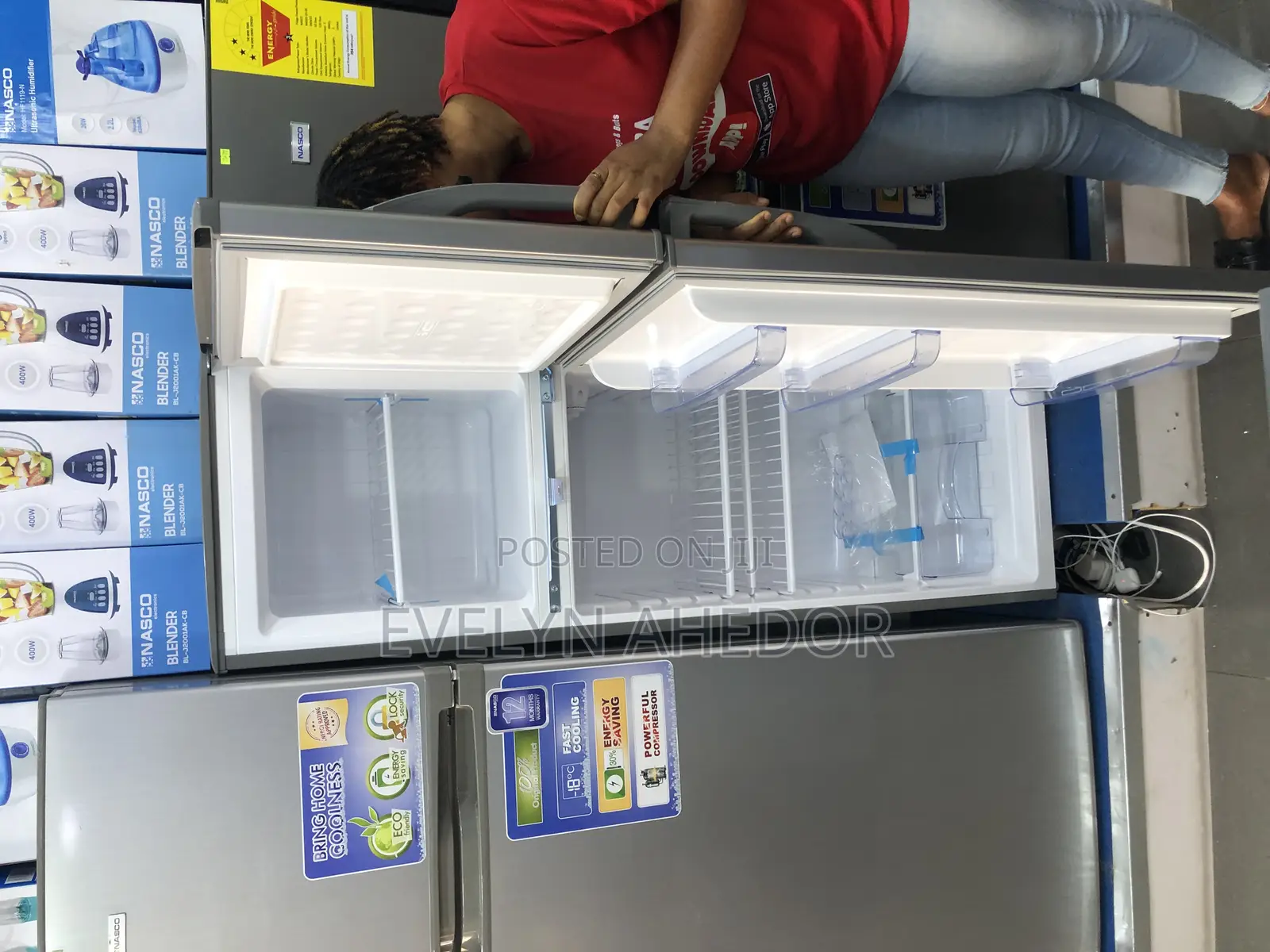 Powerful Compressor Nasco Top Freezer 165 Liters Available