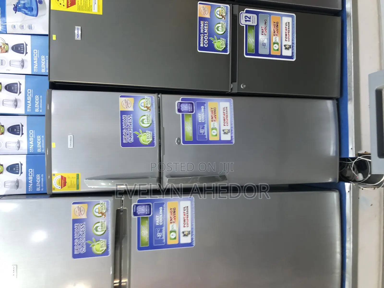 Powerful Compressor Nasco Top Freezer 165 Liters Available