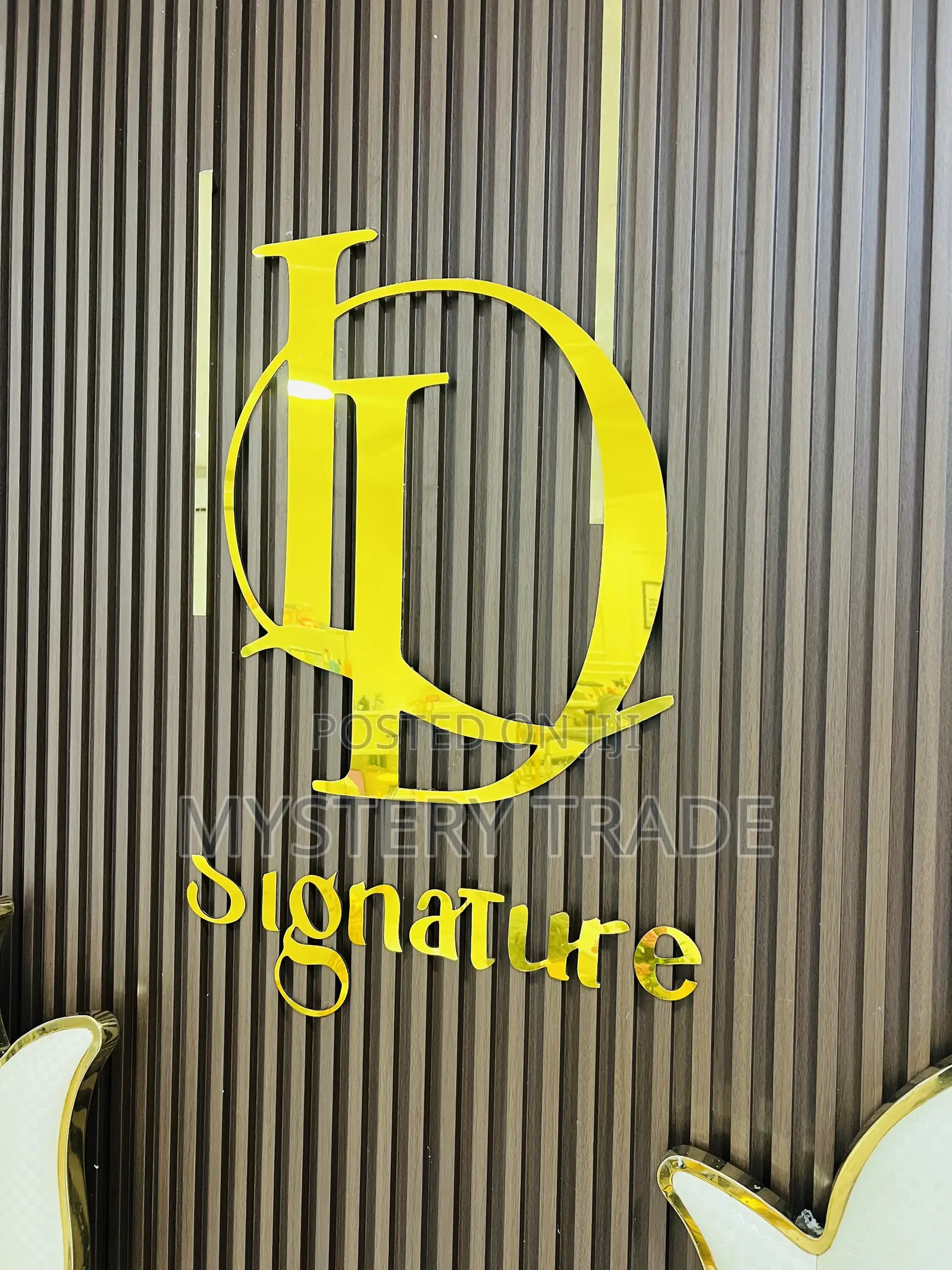 CNC Gold Cutout for Backdrops