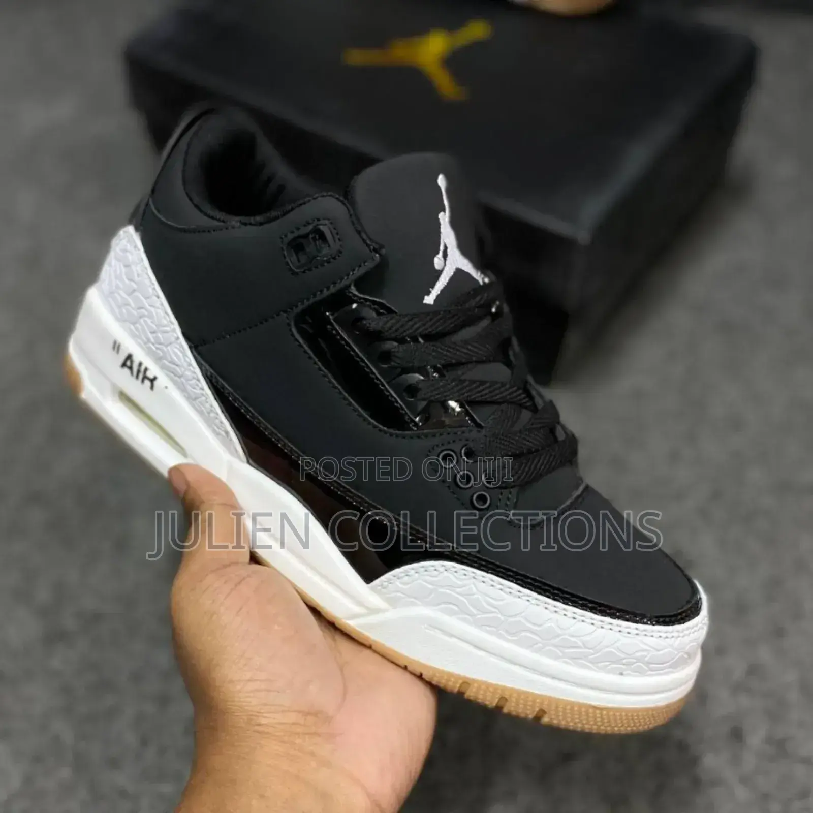 Jordan 3 Retro Gs Black and White