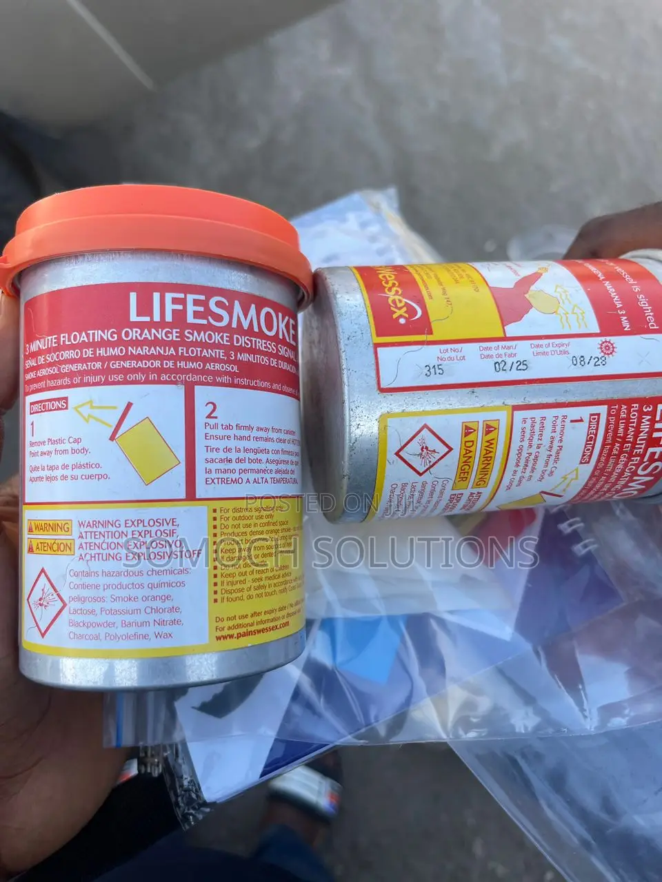 Lifesmoke Premium Fire Safety Smoke Signal Device Marine