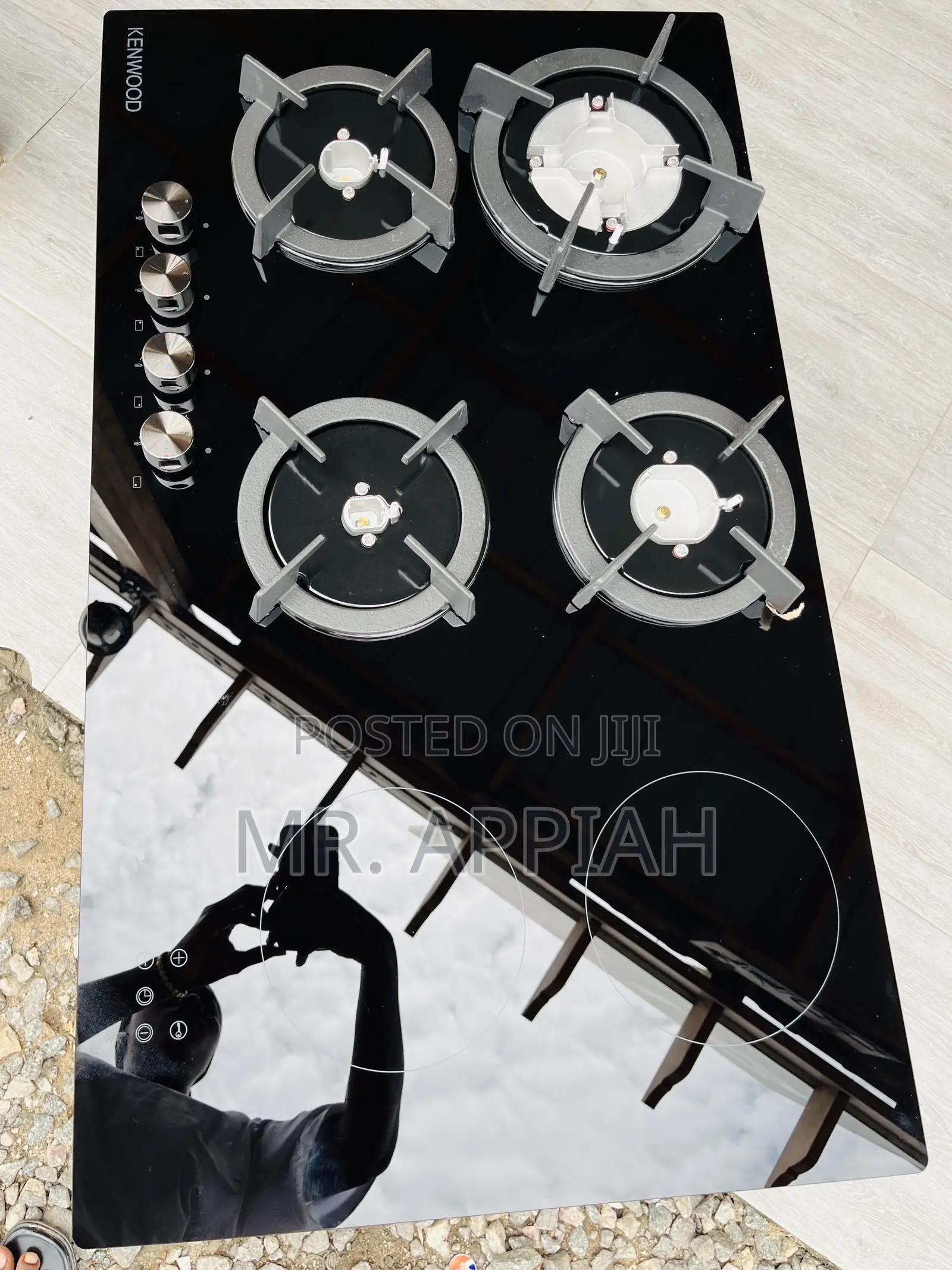 Authentic Kenwood 90cm Tempered Glass Hob(2 + 4 Gas)