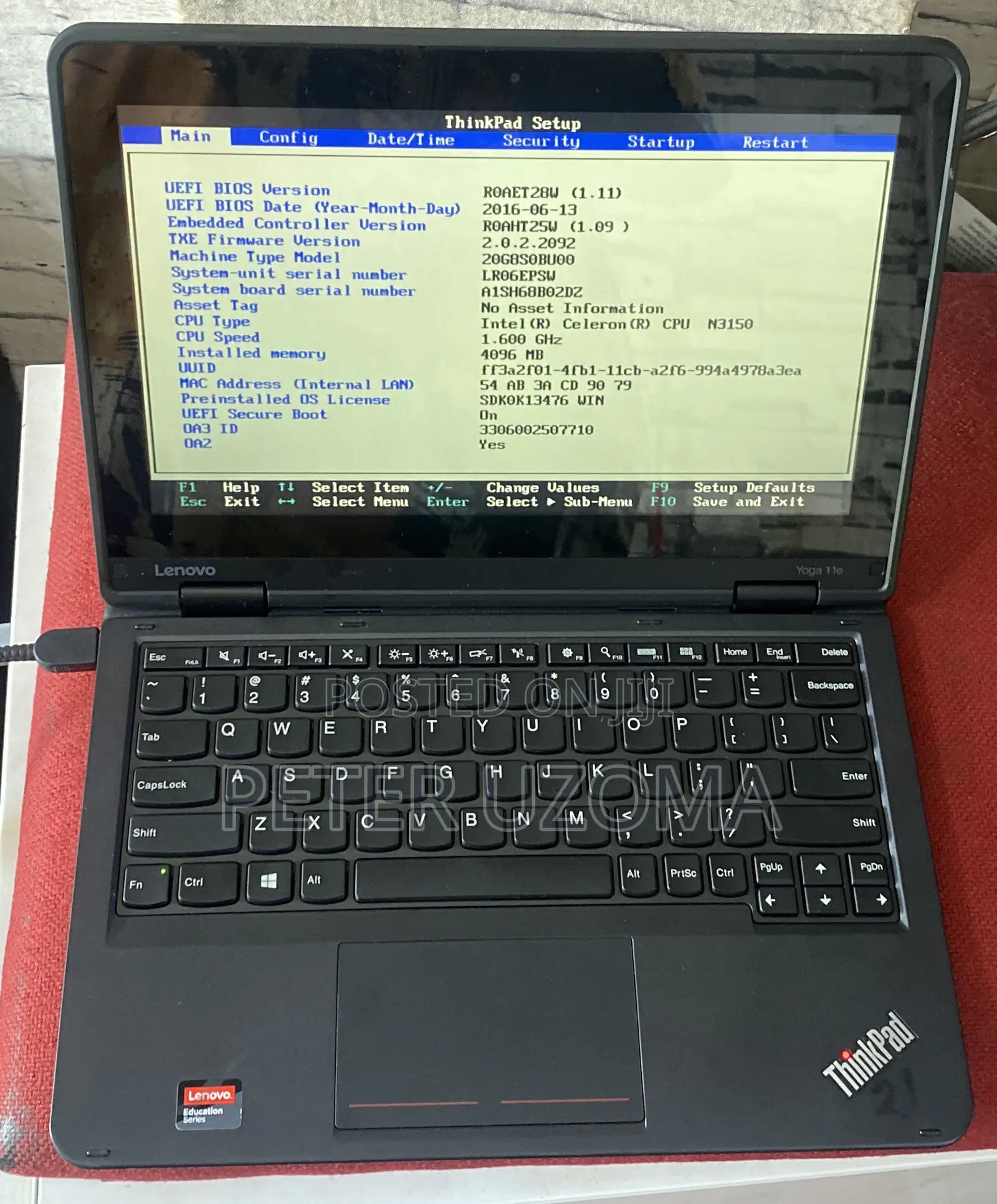 Laptop Lenovo IdeaPad Yoga 11 4GB Intel SSD 128GB