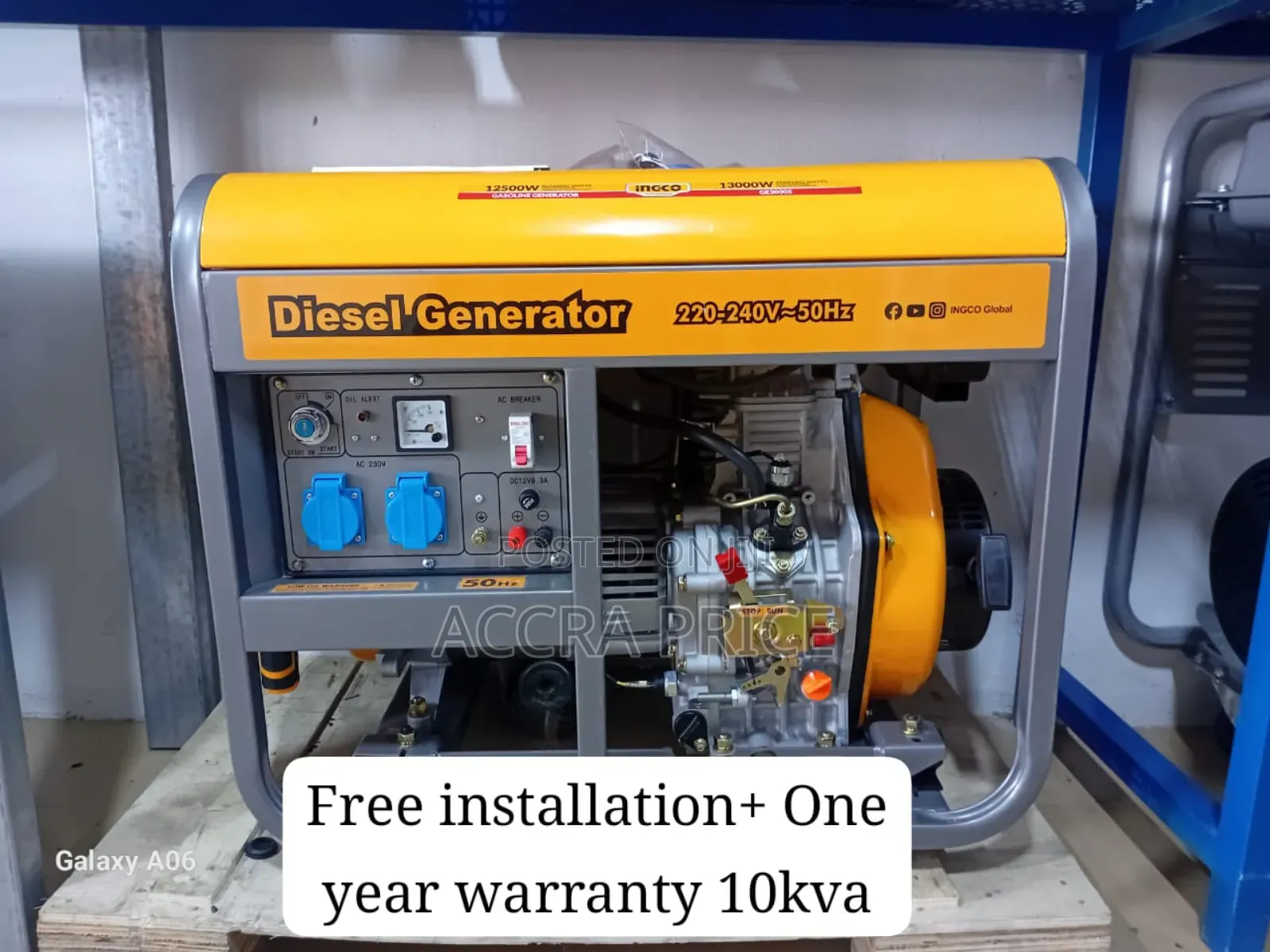 Power on Demand 10kva Ingco Gen Diesel Ingco Generator