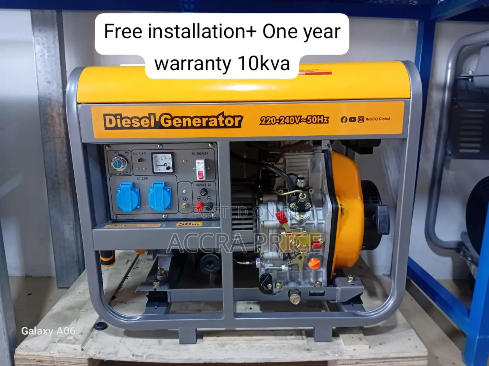 Powering Progress 10kva Ingco Diesel 10kva Genset 13kw