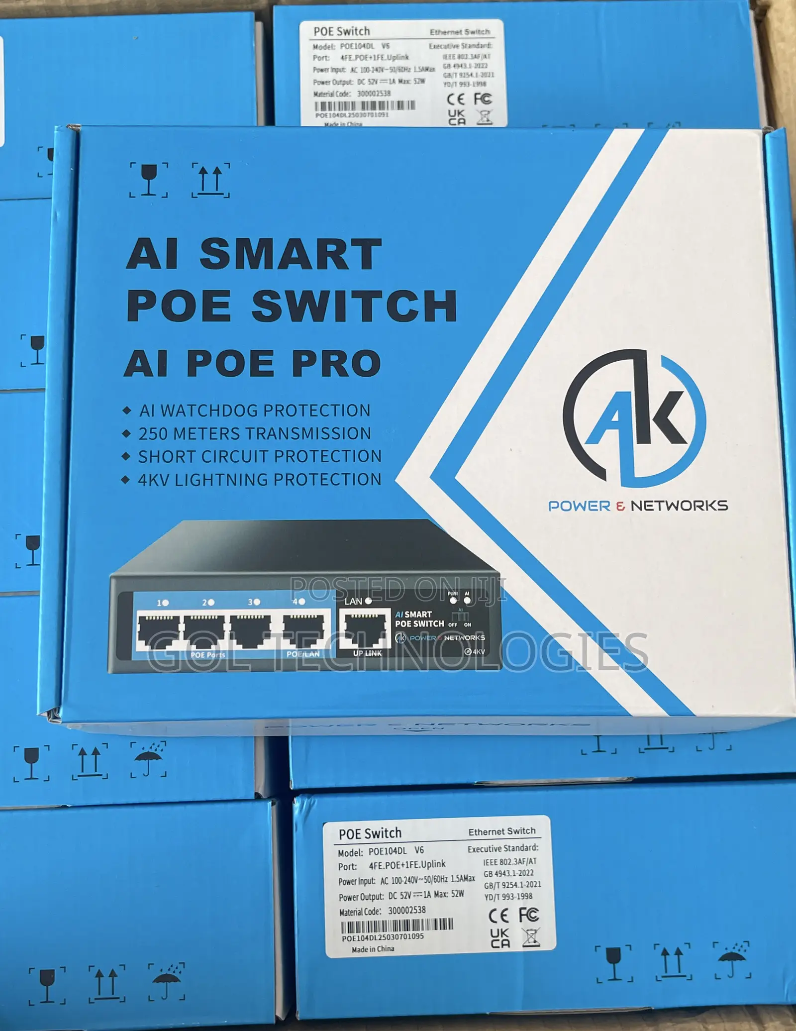 4port Smart Poe Switch Ai Poe Pro Ak Original Poe104dl