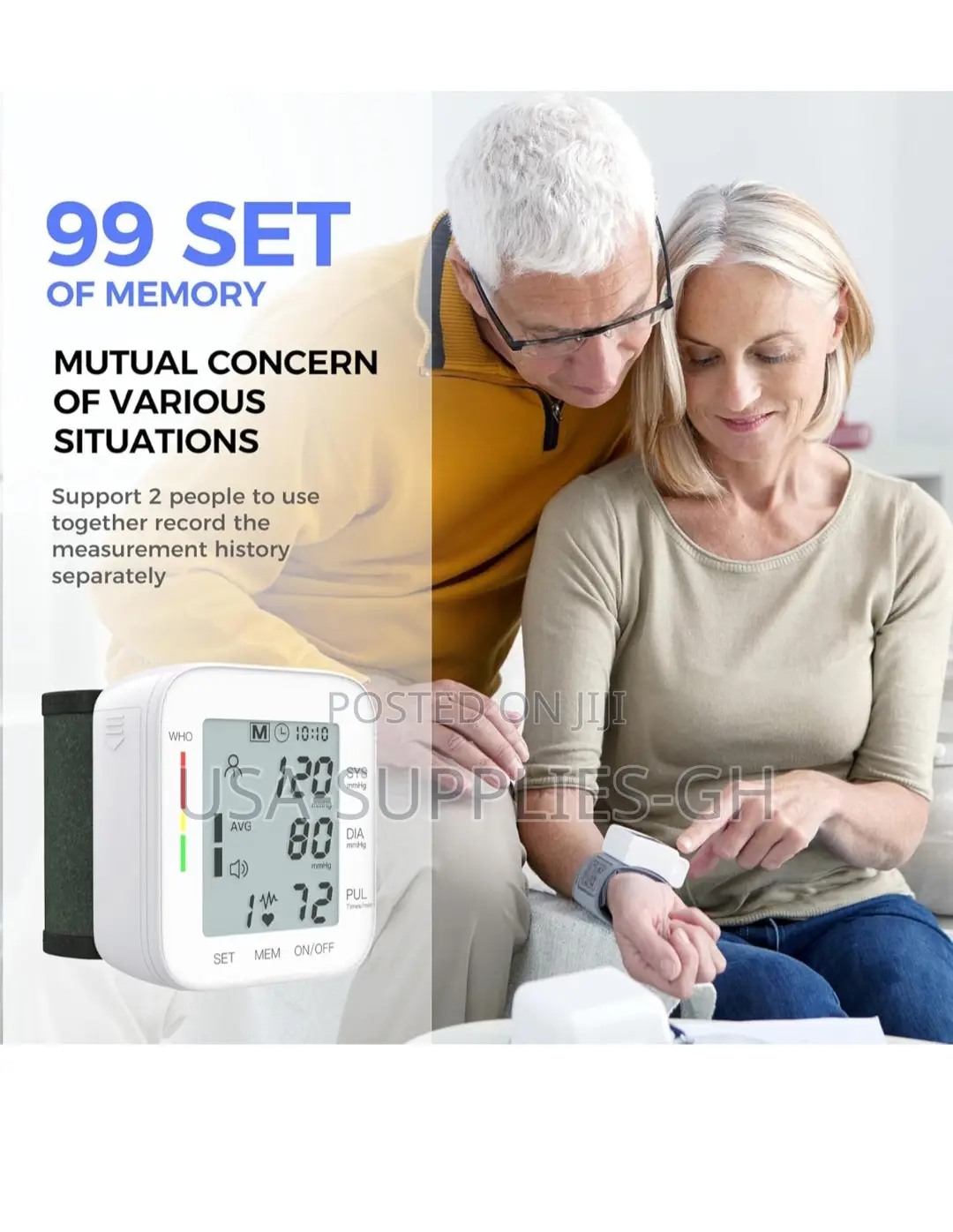Mmizoo Wrist Blood Pressure Monitor With Voice Broadcast