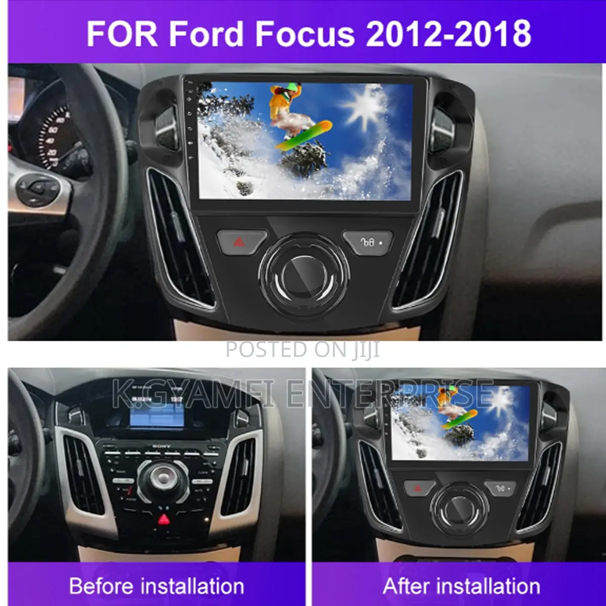 Quality Android Car Tape for Ford Focus 2012 to 2018