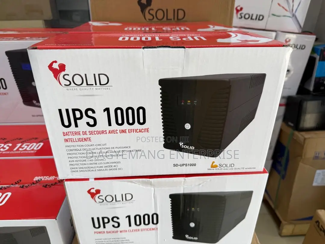 Solid Uninterrupted Power Supplly Ups 1000va
