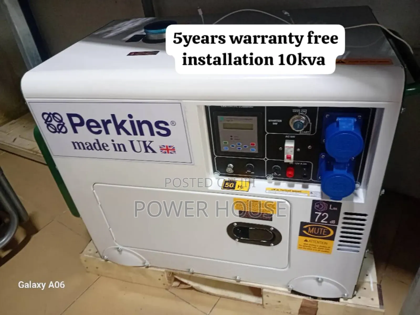 Sense Base Perkins Generator 10kv 13000watts 10kv Perkins