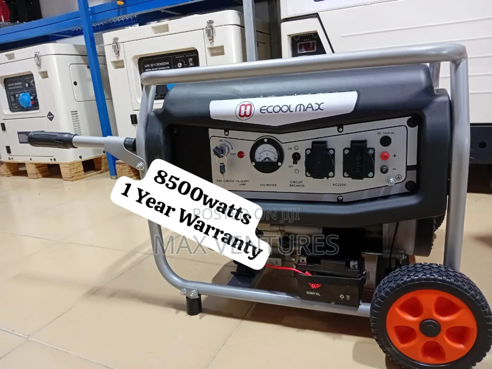 8500watts Gasoline 7.5kva Eccolmax Generator Dependable
