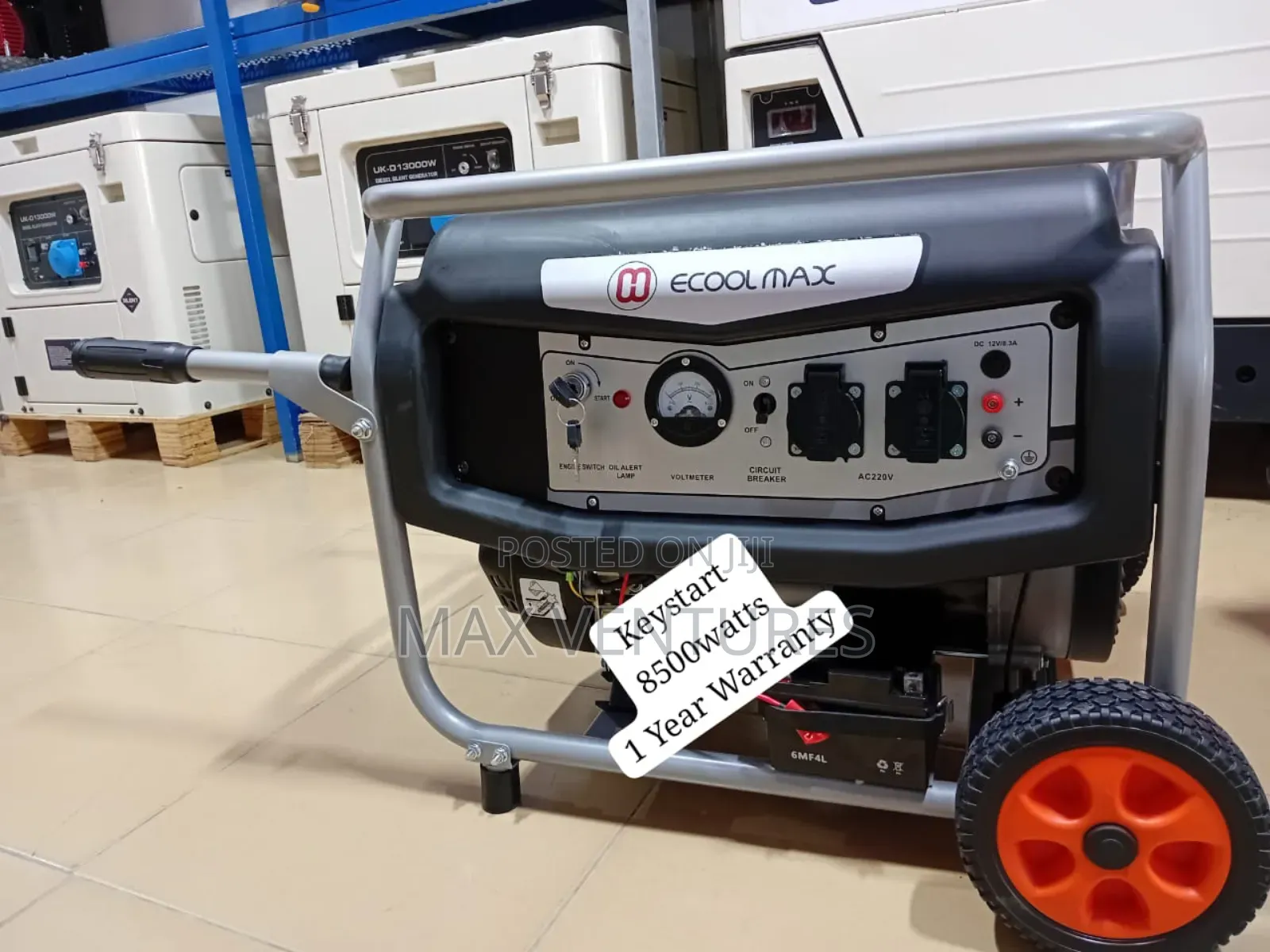 Gasoline Ecoolmax 7.5kva Gasoline Generator Power Backup New