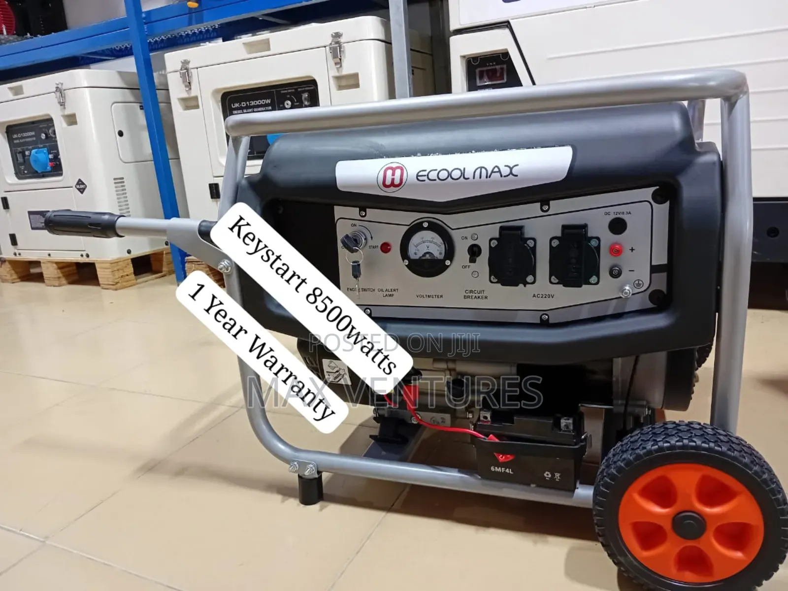 Ecoolmax 7.5kva Petrol Petrol Generator Keystart Silentstorm