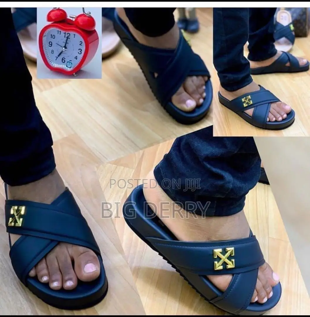 Off White Cross Slipper