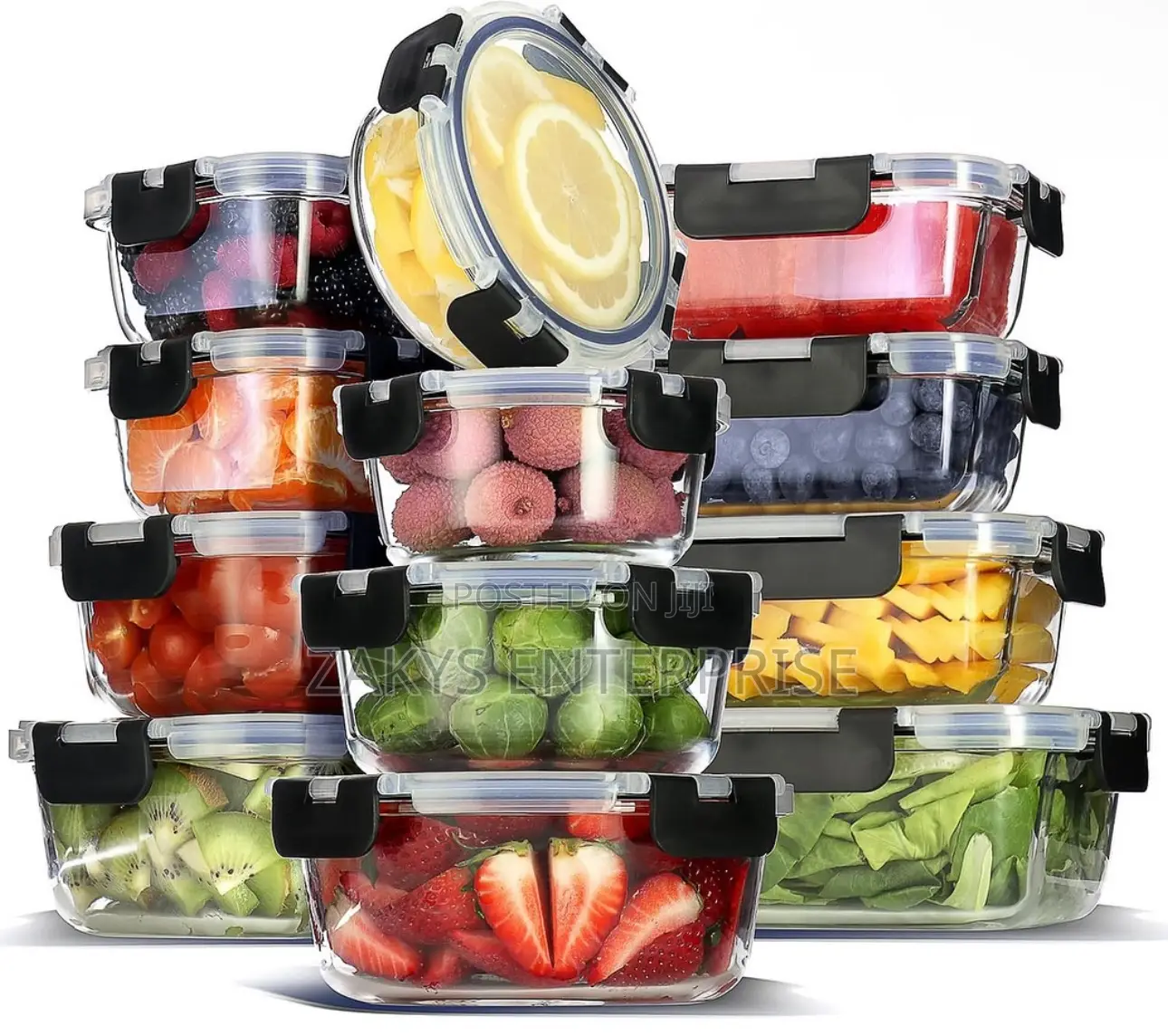 Glass Storage Bowls Set 12set