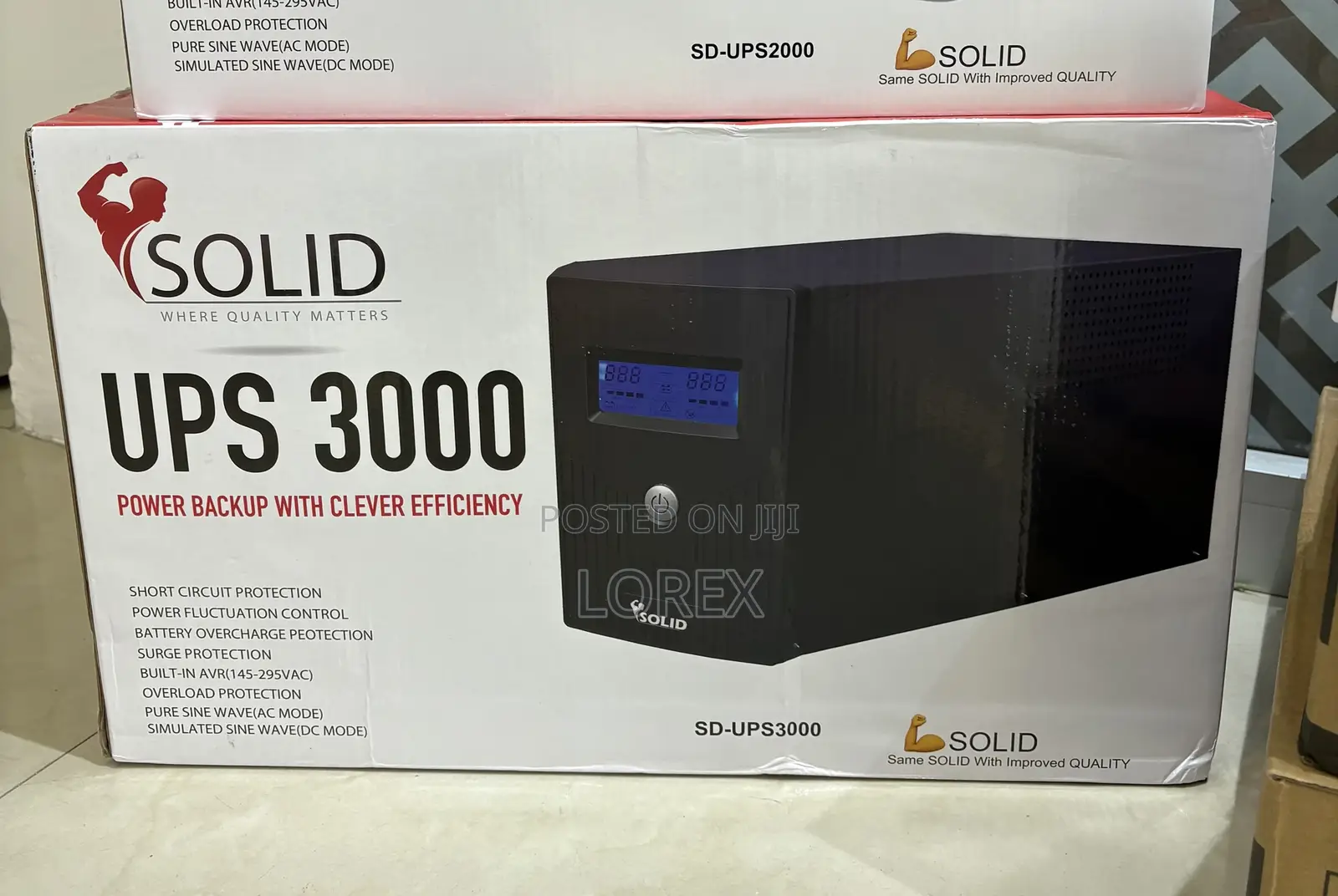 Solid Ups 3000va (3kva) Offline With Avr Sd-ups3000