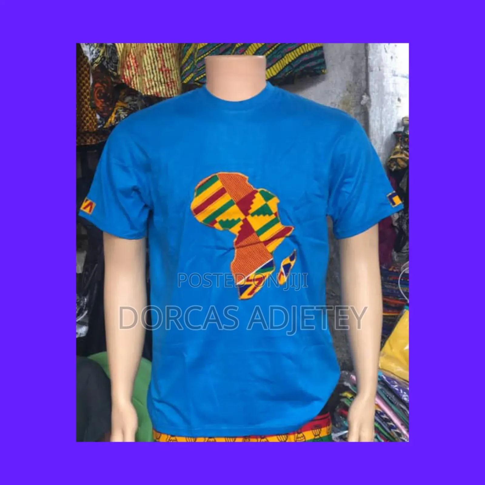 Tshirts Design With African Print Fabric.