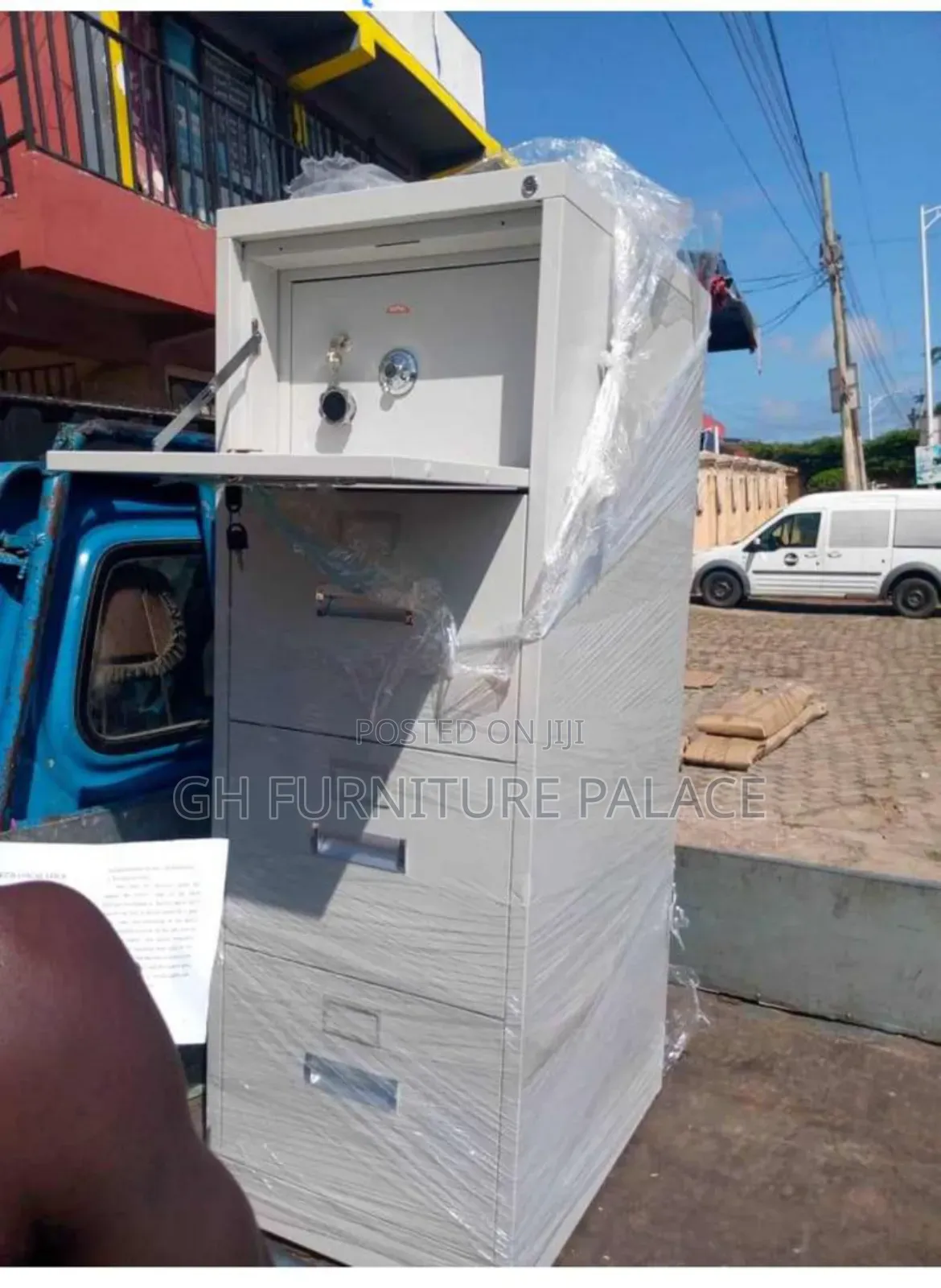 Three Drawer Cabinet With Safe