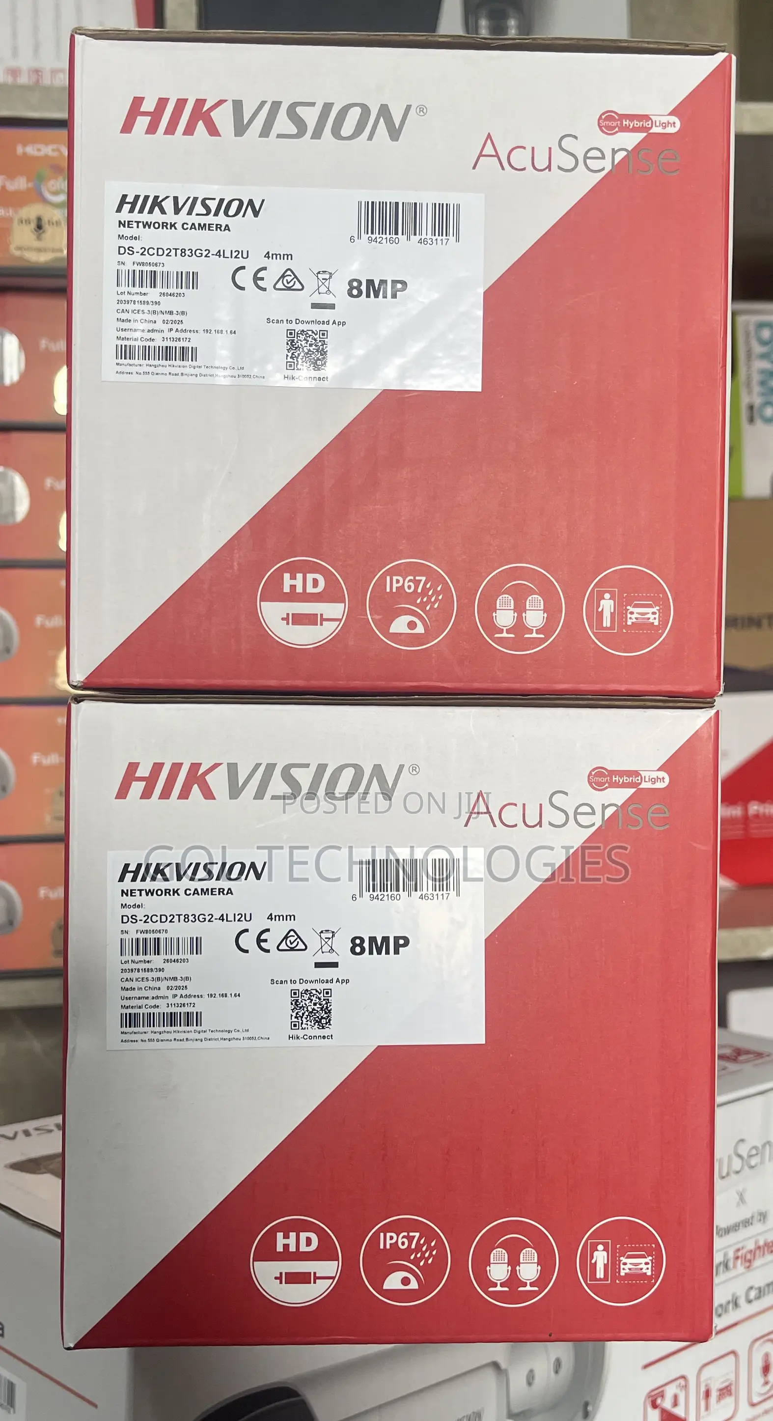 Hikvision Acusense 8mp Camera With Audio Ds-2cd2t83g2-4li2u