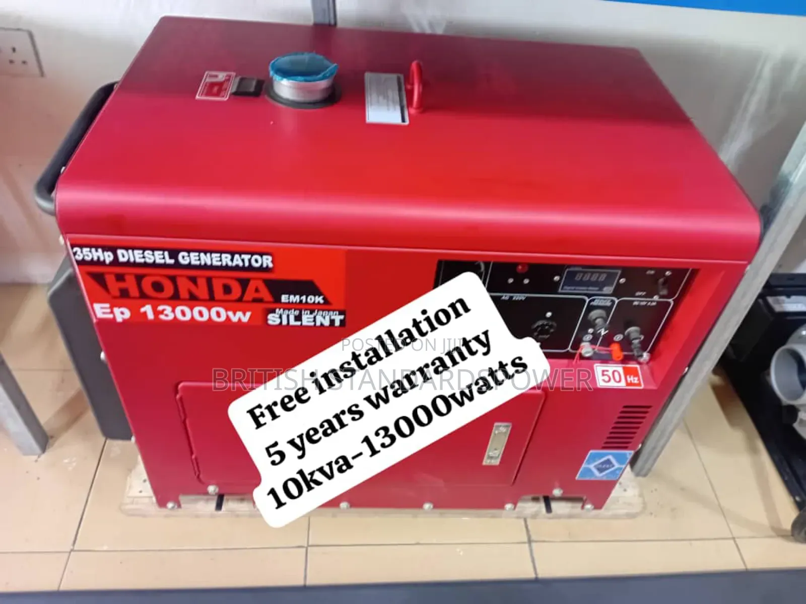 Long-Term Consistency Power 10kva Honda Diesel Genset Honda