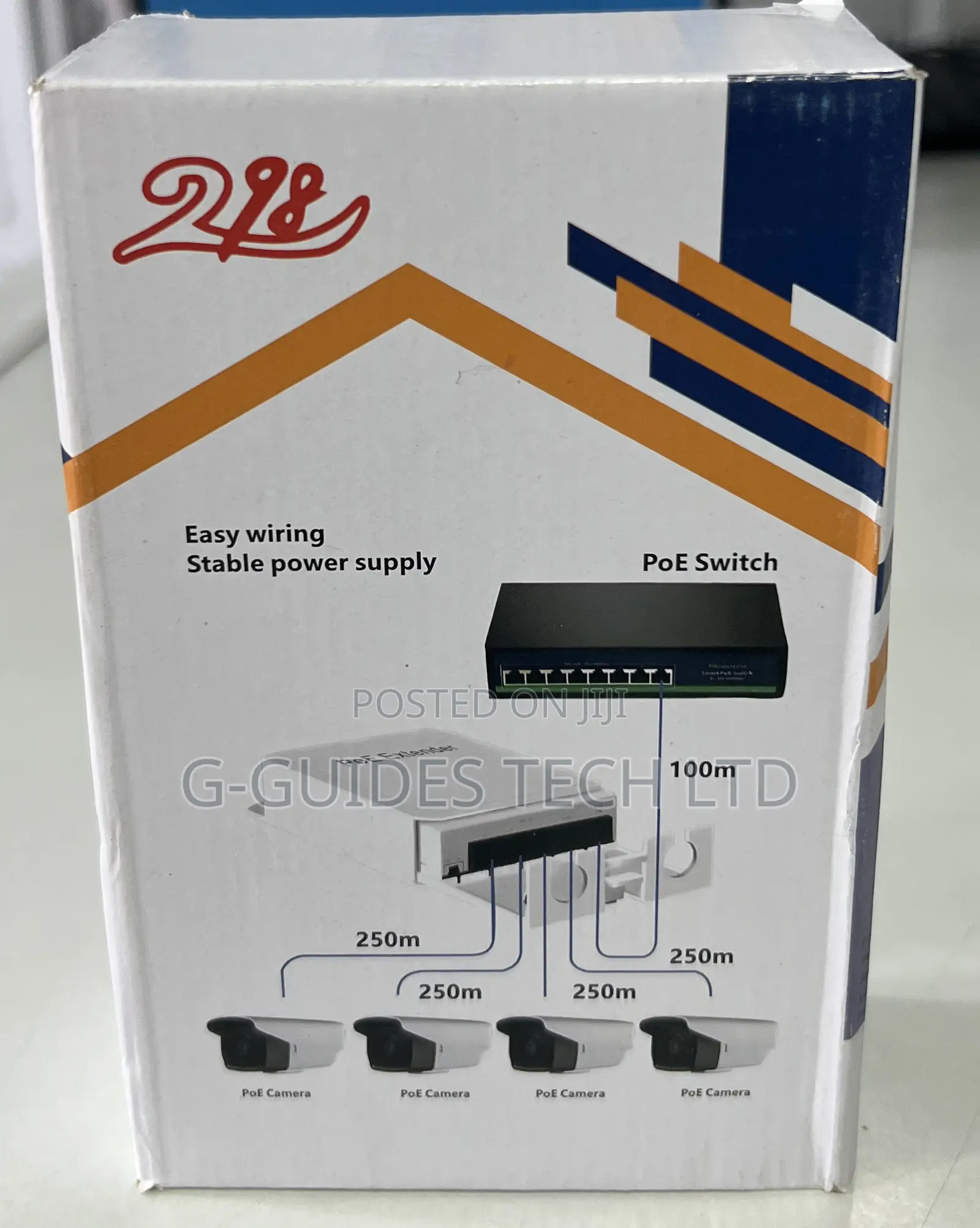4-Port Poe Repeater, 4-Port Poe Extender 1-in 4-Out 250m