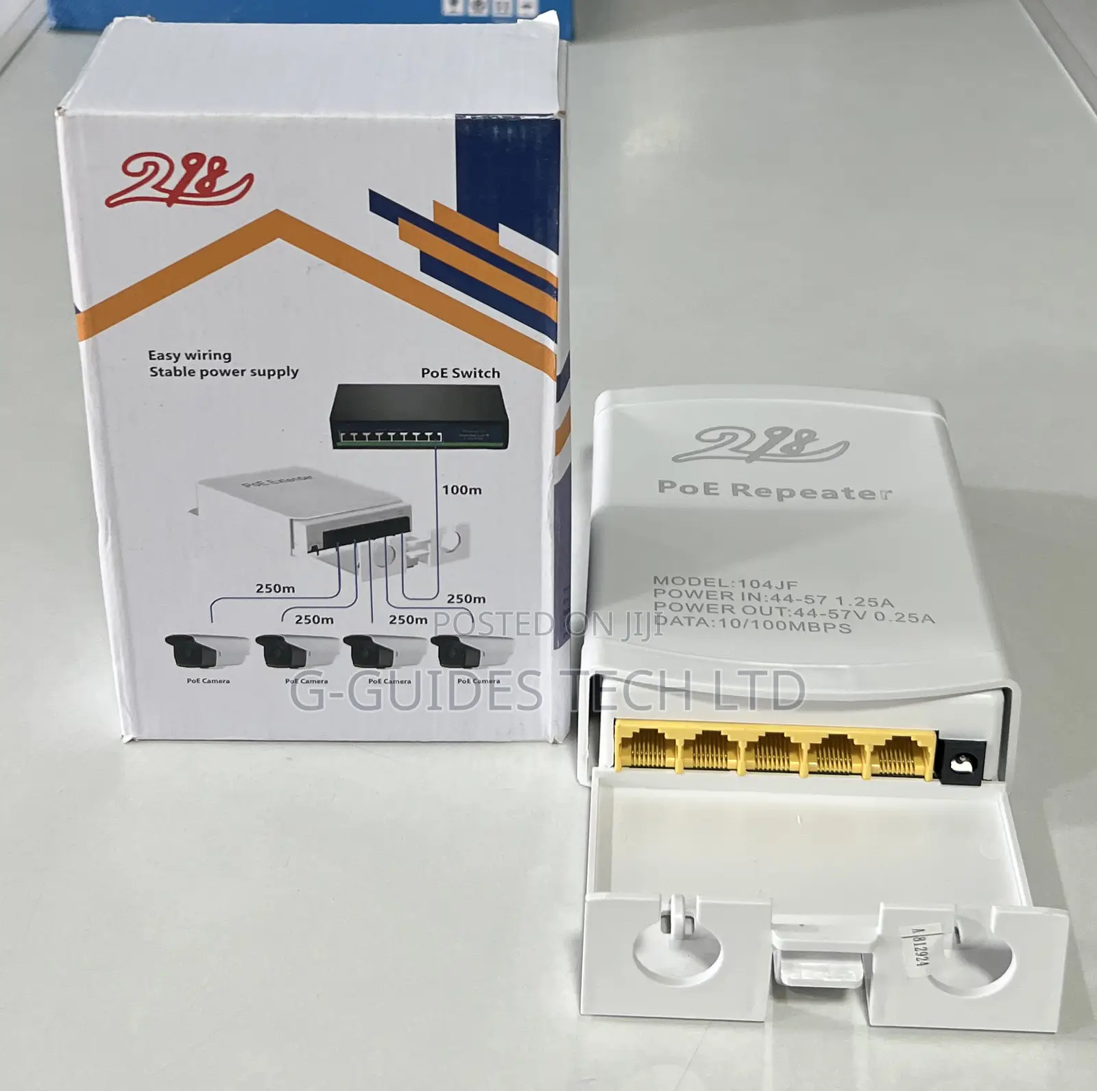 4-Port Poe Repeater, 4-Port Poe Extender 1-in 4-Out 250m