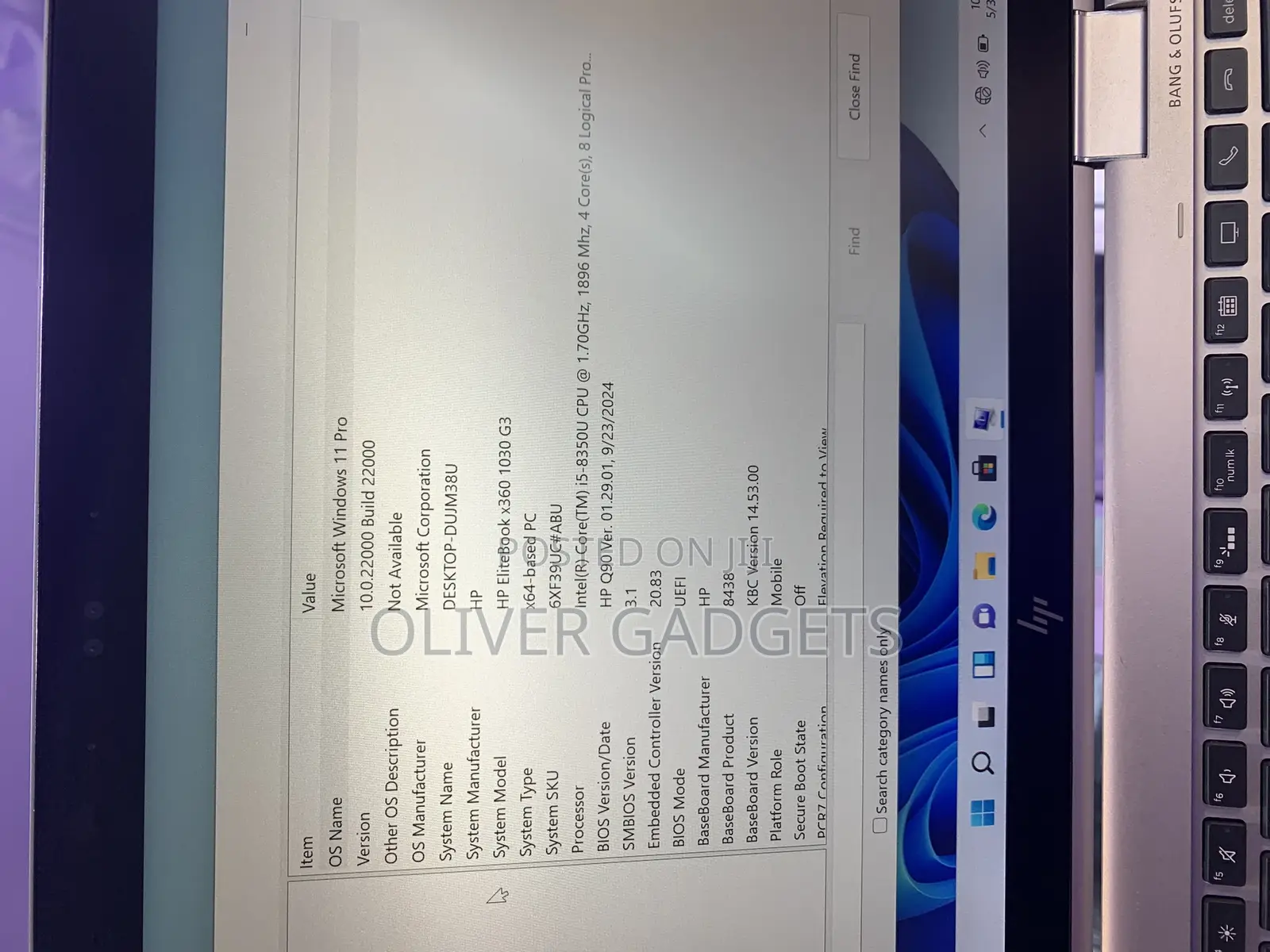 Laptop HP EliteBook X360 1030 G3 16GB Intel Core I5 SSD 256GB