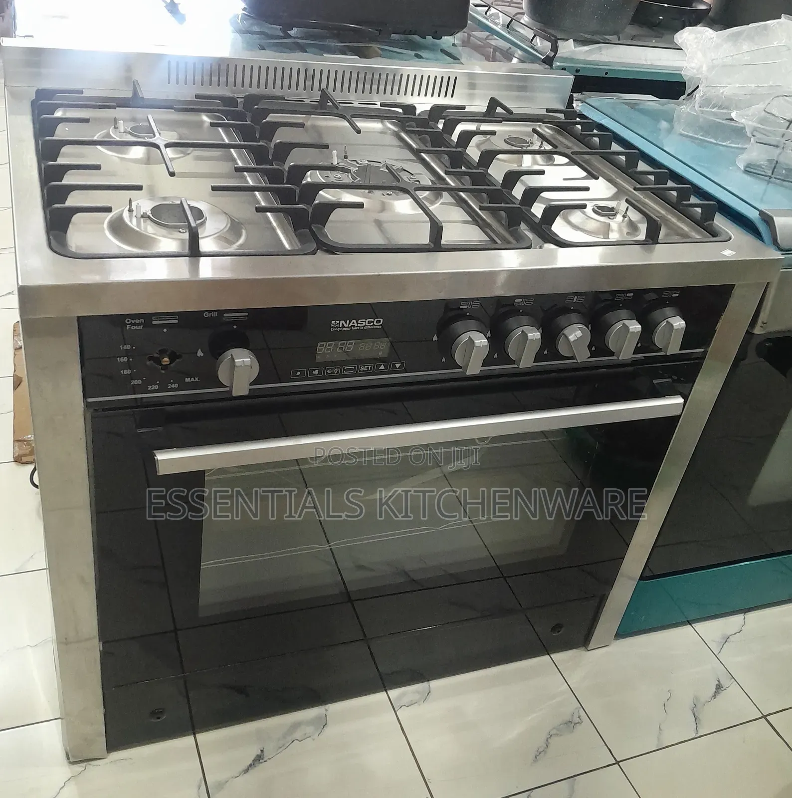 Nasco 60x90cm 5 Burner Gas Cooker