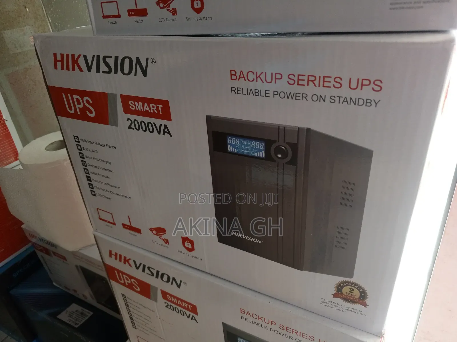 Hikvision 2000va Smart Back Up Ups 1200w