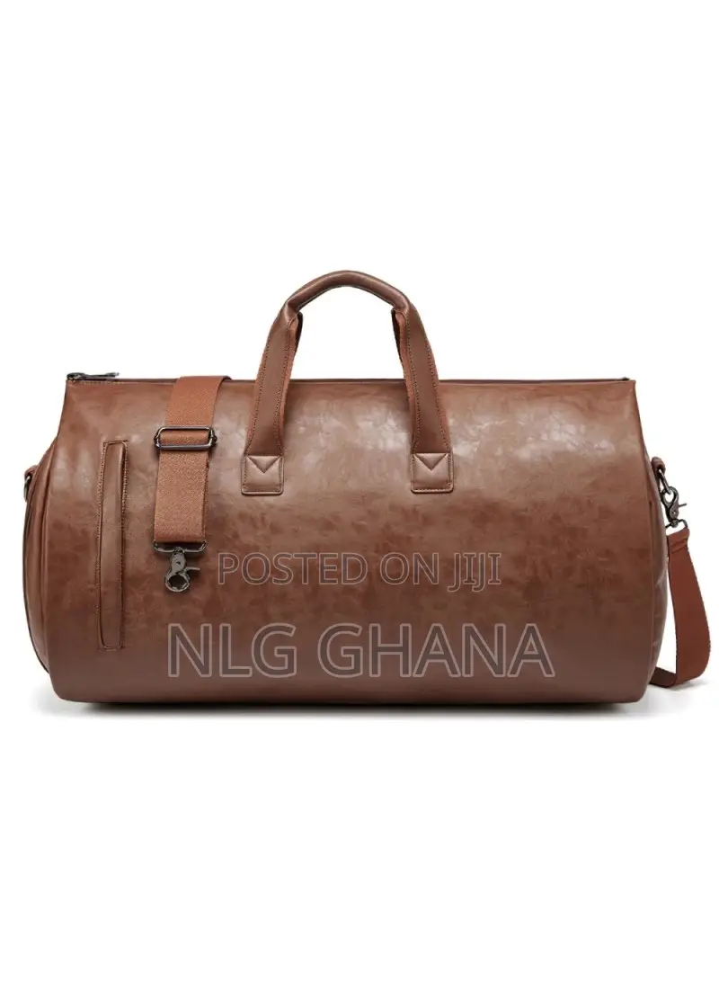 Pu Leather Men Suit Storage Bag Large Capacity