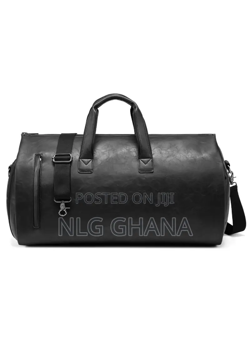 Pu Leather Men Suit Storage Bag Large Capacity